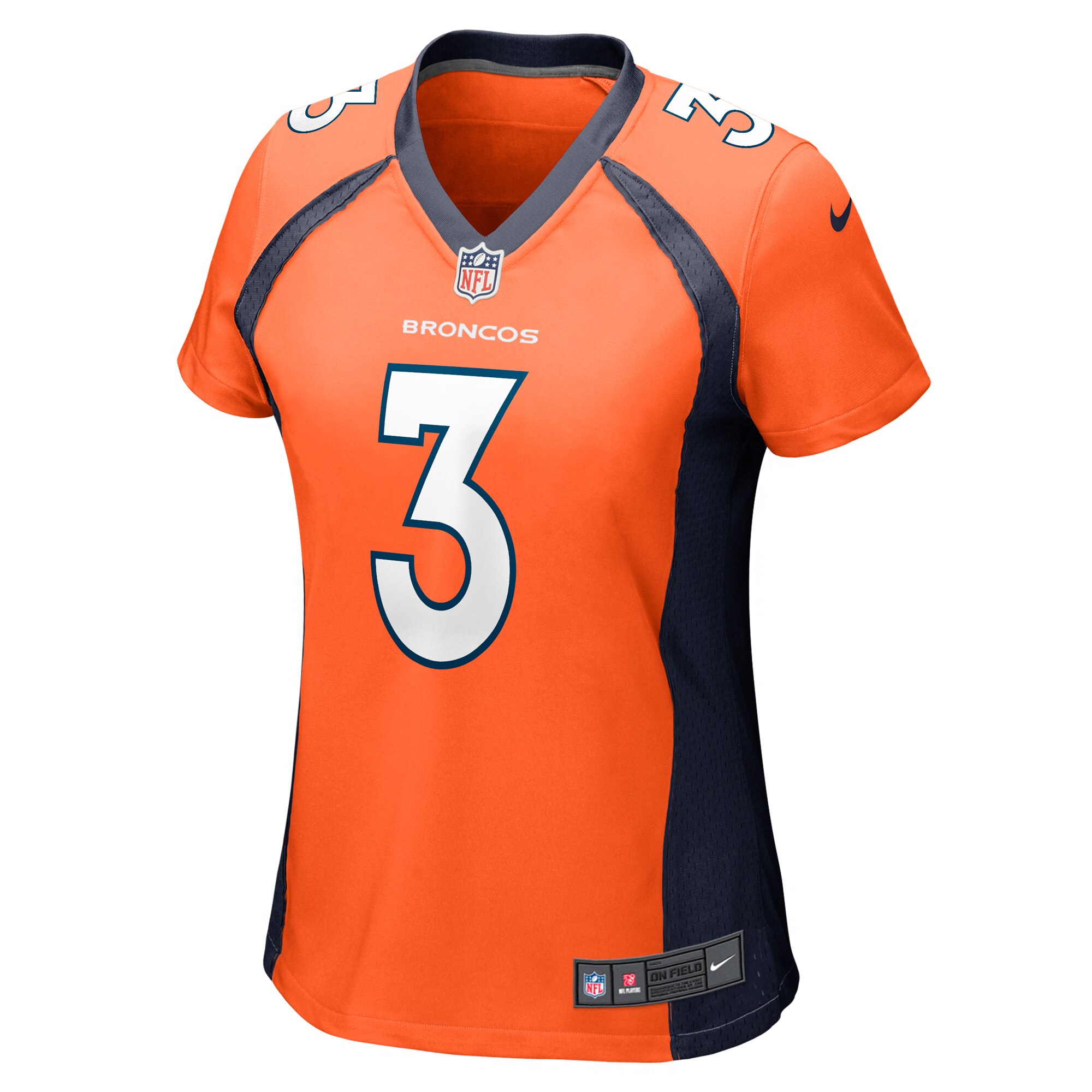 Russell Wilson Denver Broncos Women's Player Jersey - Orange cheap jerseys for sale - CheapJerseys.Shop