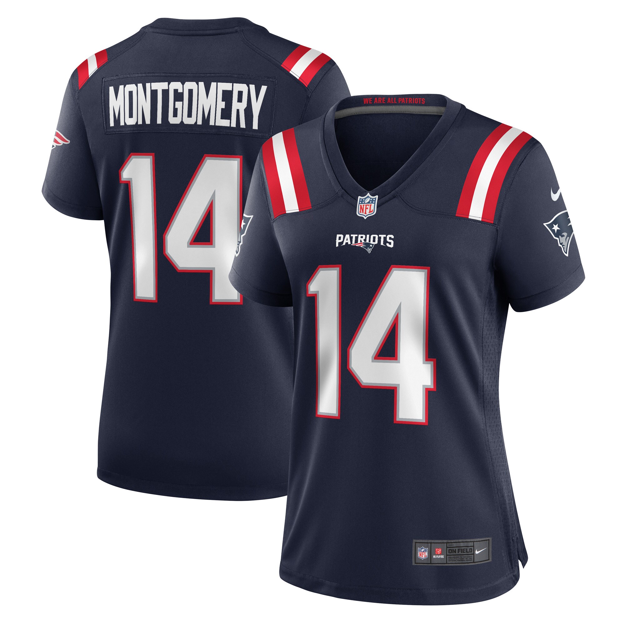 Ty Montgomery New England Patriots Women's Player Game Jersey - Navy cheap jerseys for sale - CheapJerseys.Shop