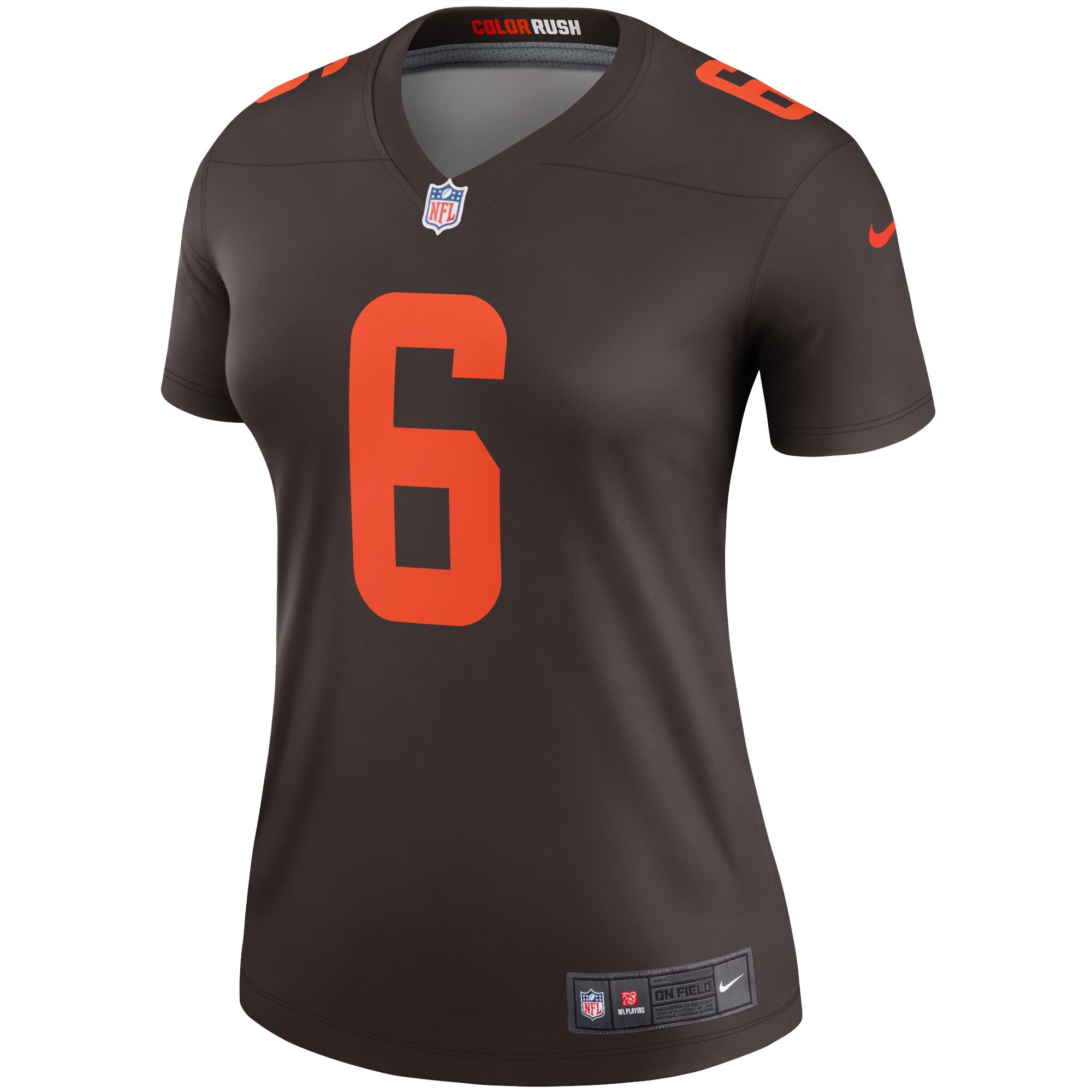 Baker Mayfield Cleveland Browns Women's Alternate Legend Jersey - Brown cheap jerseys for sale - CheapJerseys.Shop