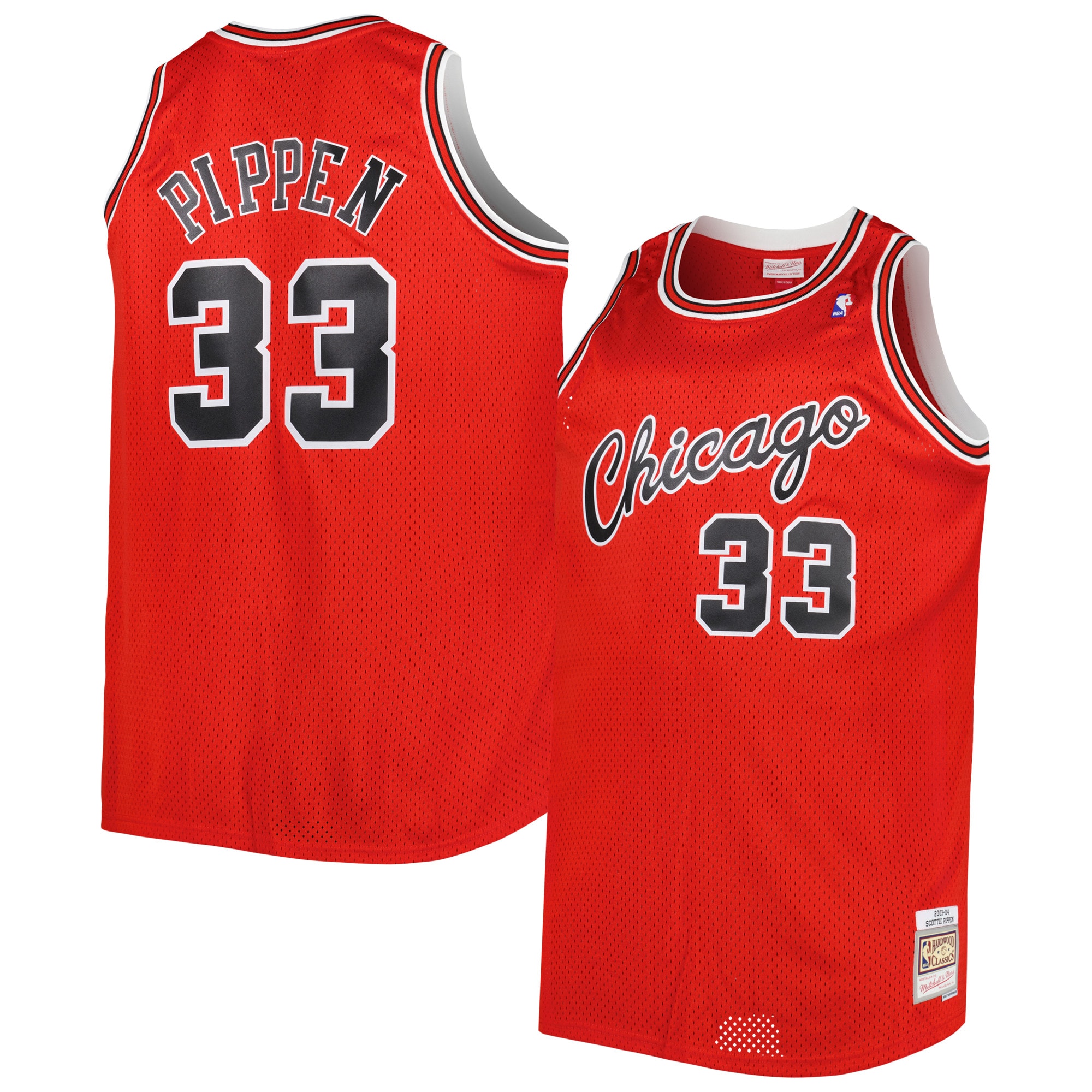 Scottie Pippen Chicago Bulls Mitchell & Ness Big & Tall Hardwood Classics 2003\/04 Swingman Jersey - Red cheap jerseys for sale - CheapJerseys.Shop