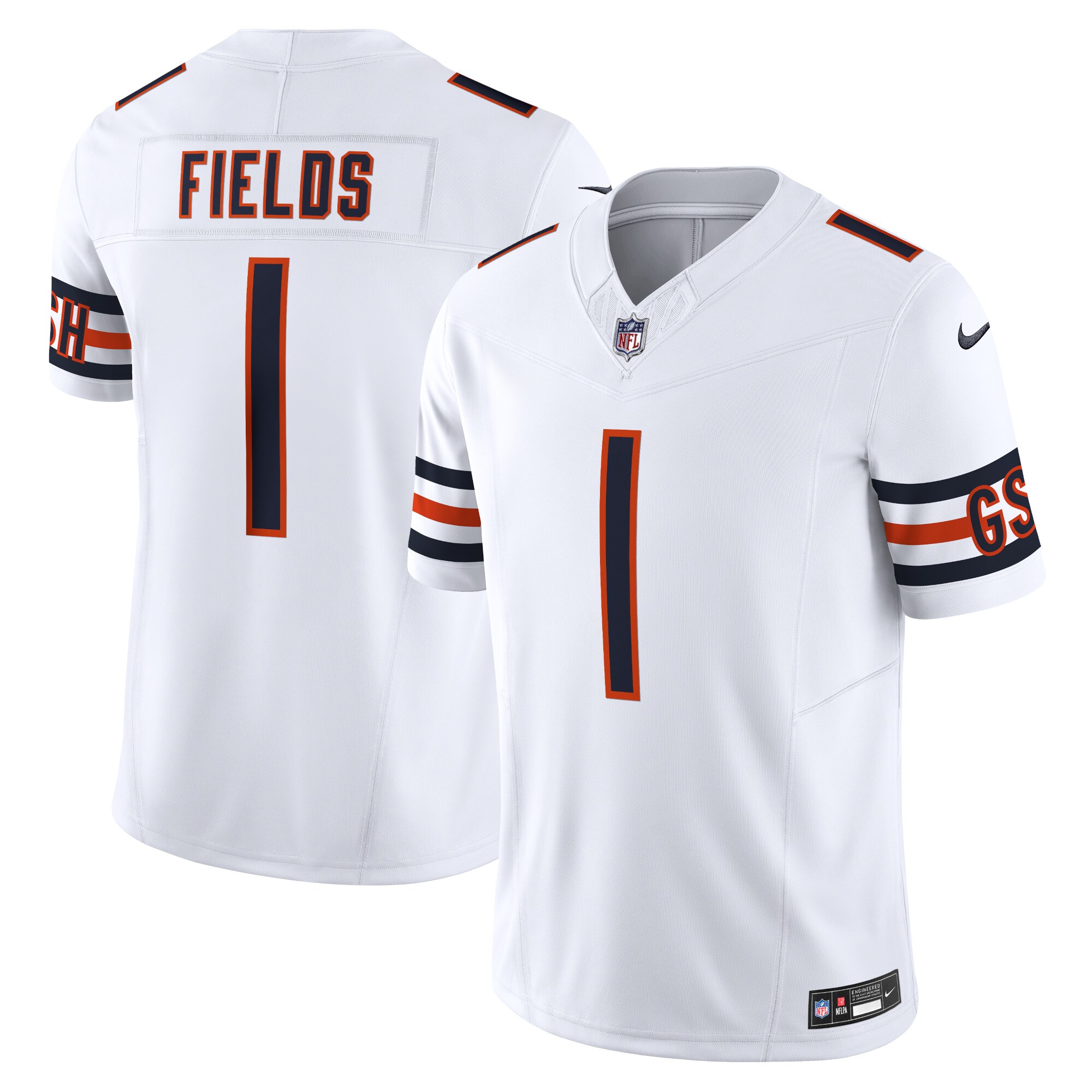 Justin Fields Chicago Bears Vapor F.U.S.E. Limited Jersey - White cheap jerseys for sale - CheapJerseys.Shop
