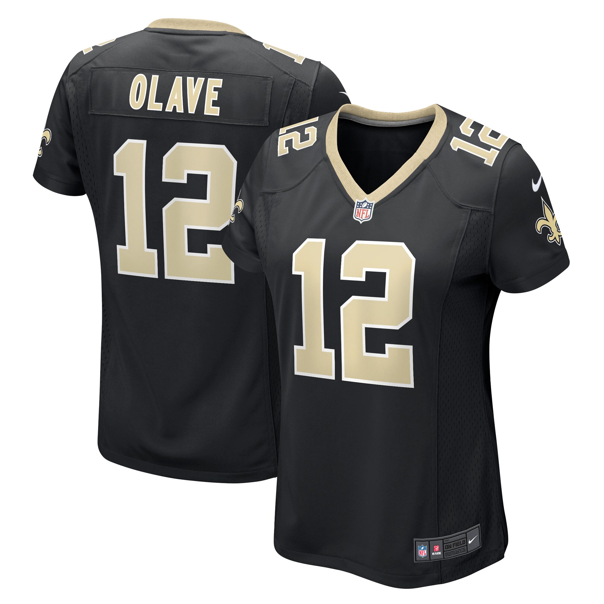 Chris Olave New Orleans Saints Women's Game Player Jersey - Black cheap jerseys for sale - CheapJerseys.Shop