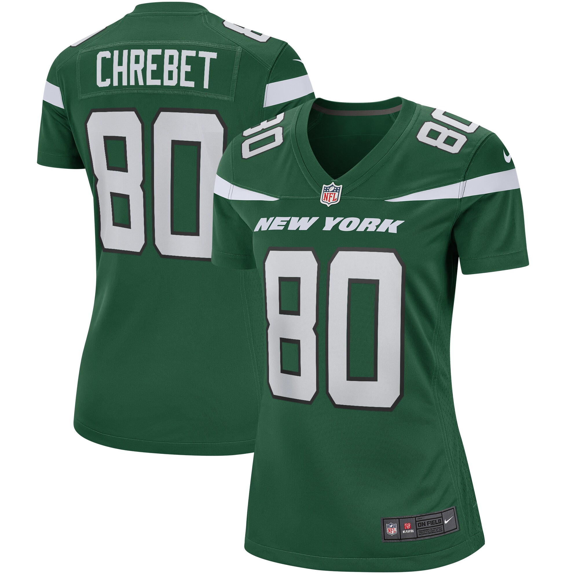 Wayne Chrebet New York Jets Women's Game Retired Player Jersey - Gotham Green cheap jerseys for sale - CheapJerseys.Shop