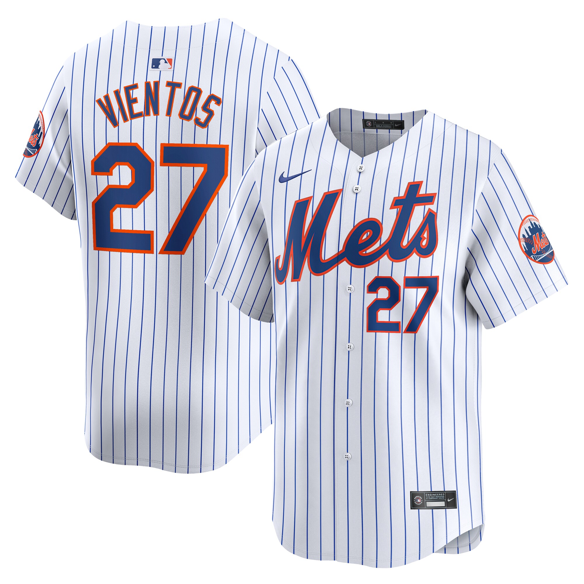 Mark Vientos New York Mets Home Limited Player Jersey - White cheap jerseys for sale - CheapJerseys.Shop
