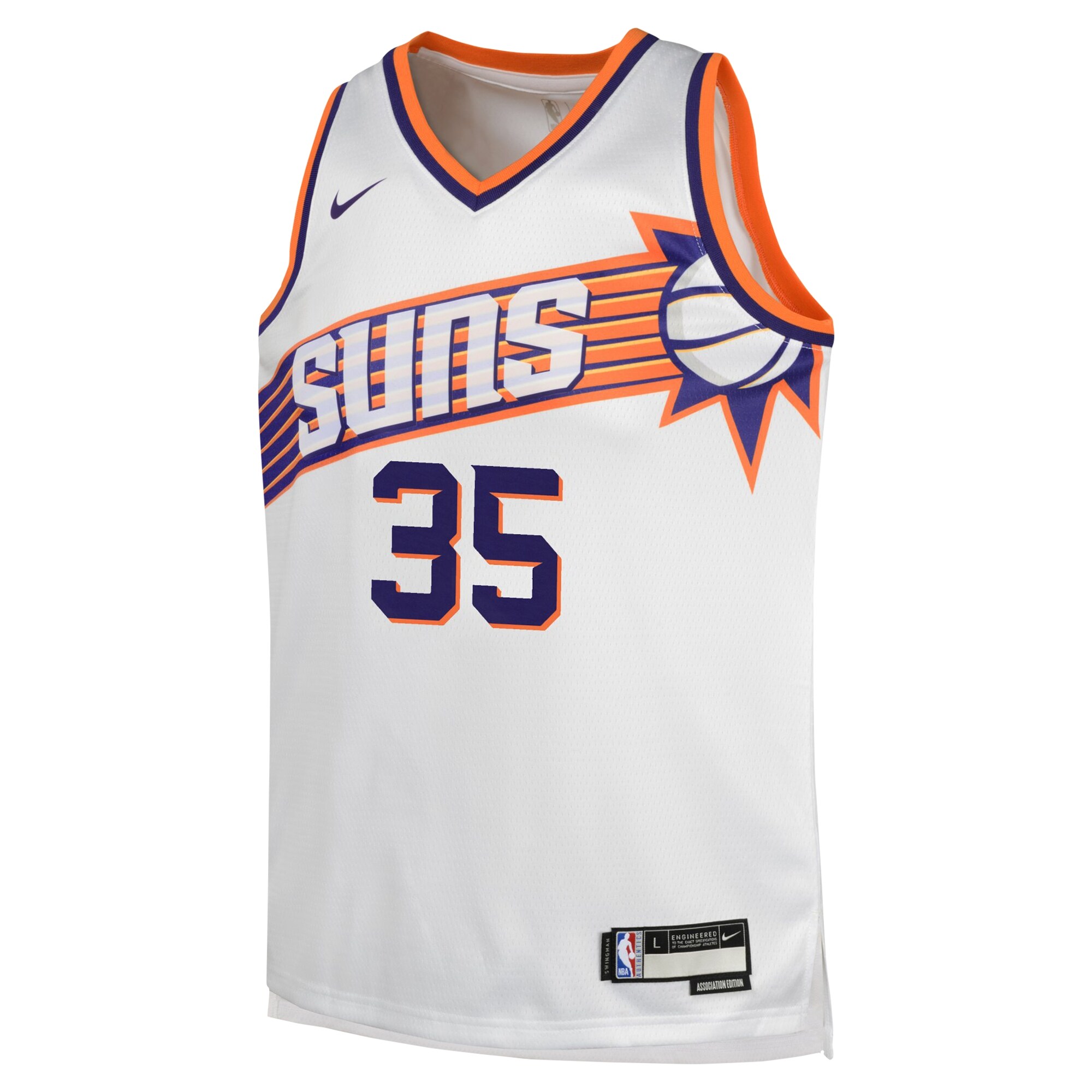 Kevin Durant Phoenix Suns Youth Swingman Jersey - Association Edition - White cheap jerseys for sale - CheapJerseys.Shop