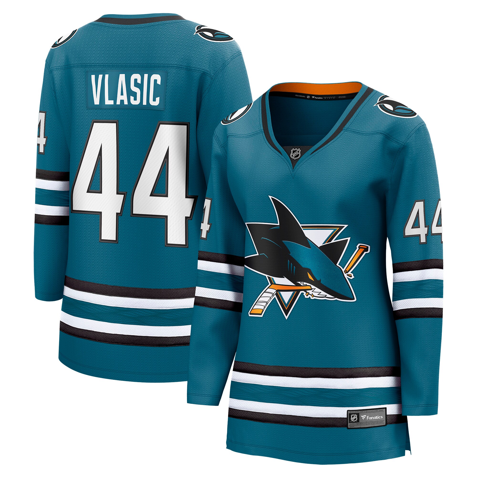 Marc-Edouard Vlasic San Jose Sharks Fanatics Women's Home Breakaway Player Jersey - Teal cheap jerseys for sale - CheapJerseys.Shop