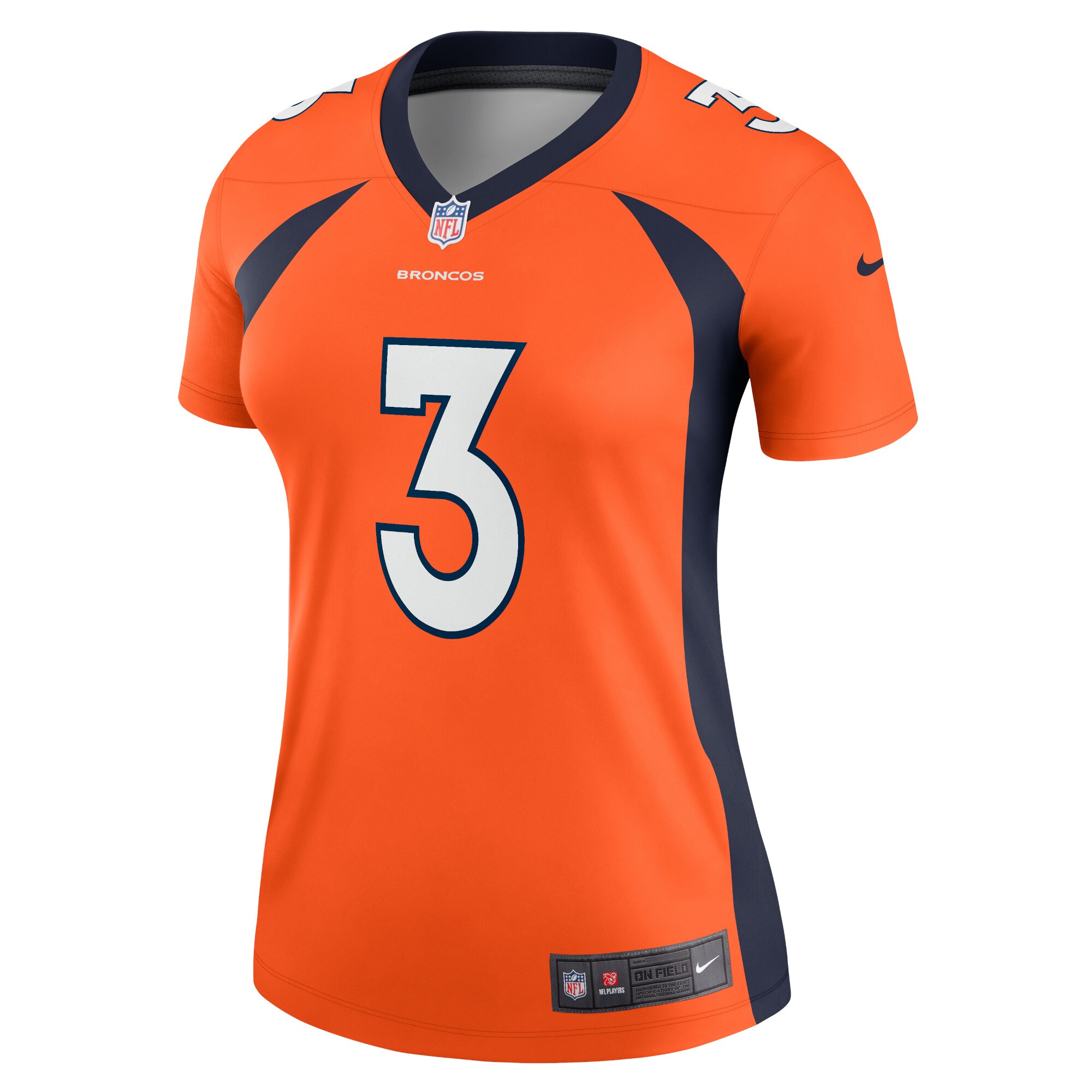 Russell Wilson Denver Broncos Women's Alternate Legend Jersey - Orange cheap jerseys for sale - CheapJerseys.Shop