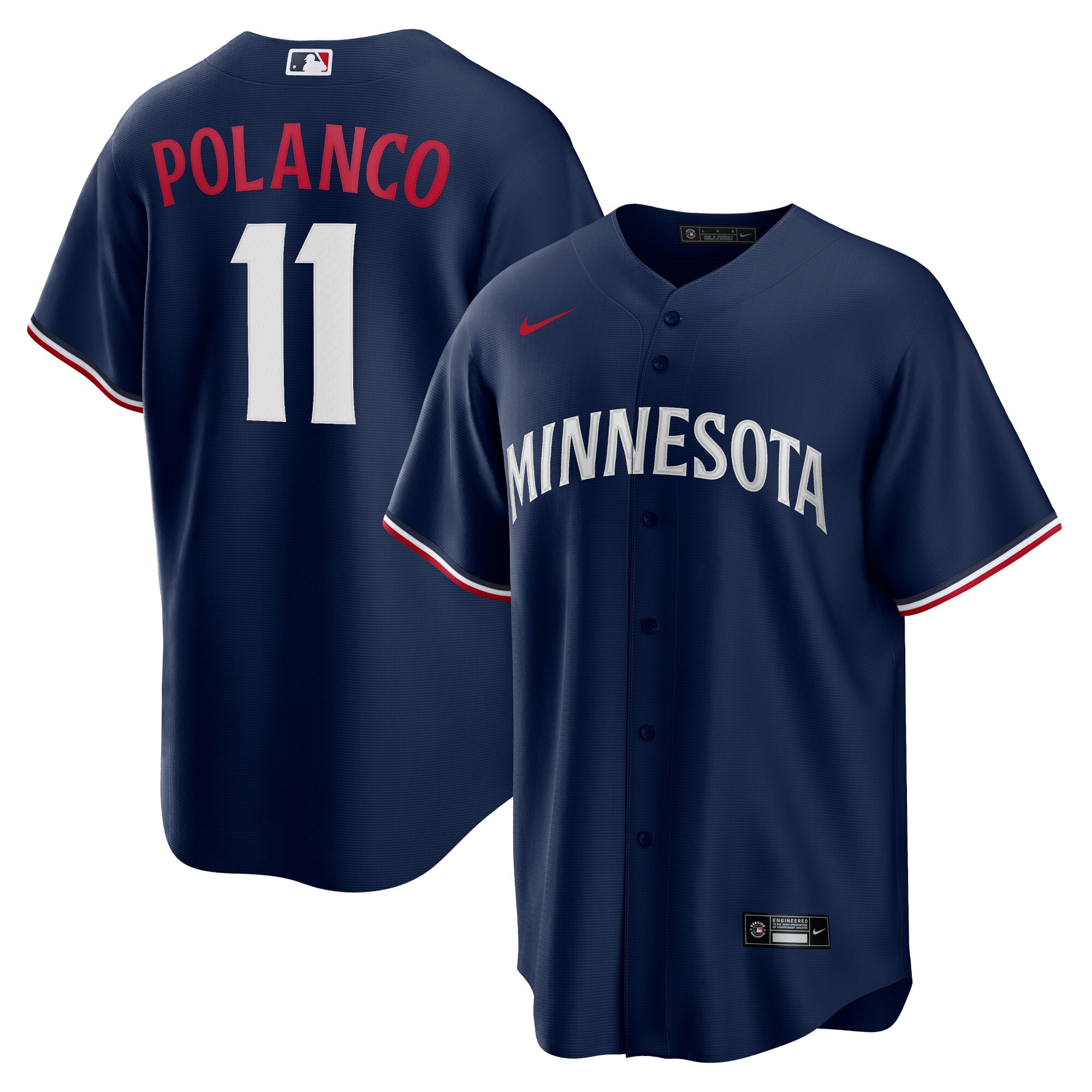 Jorge Polanco Minnesota Twins Alternate Replica Player Jersey - Navy cheap jerseys for sale - CheapJerseys.Shop
