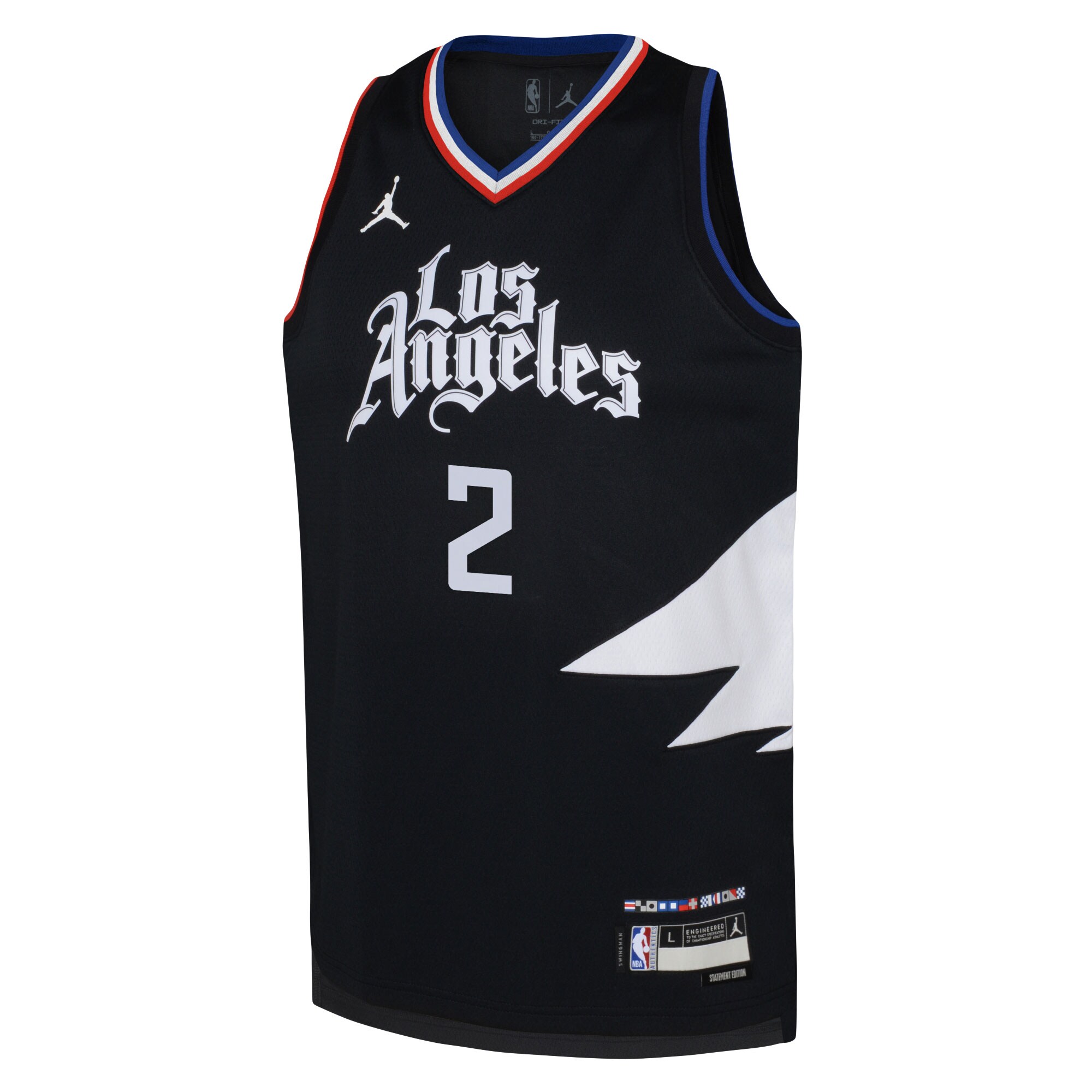 Kawhi Leonard LA Clippers Jordan Brand Youth Swingman Jersey - Statement Edition - Black cheap jerseys for sale - CheapJerseys.Shop