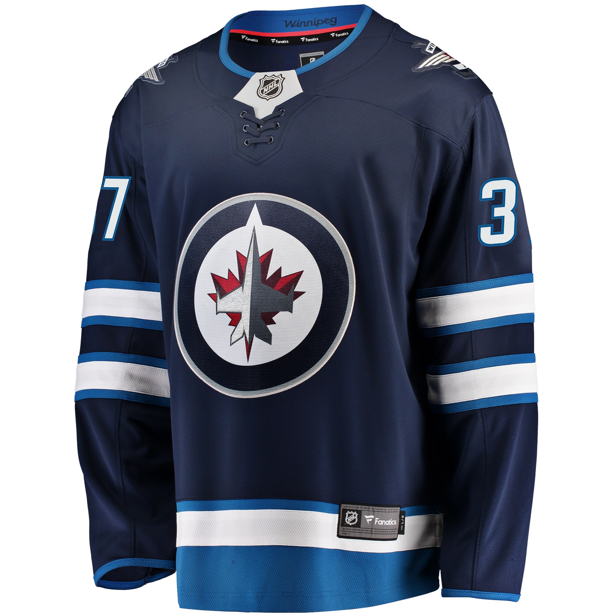 Connor Hellebuyck Winnipeg Jets Fanatics Breakaway Replica Jersey - Navy cheap jerseys for sale - CheapJerseys.Shop