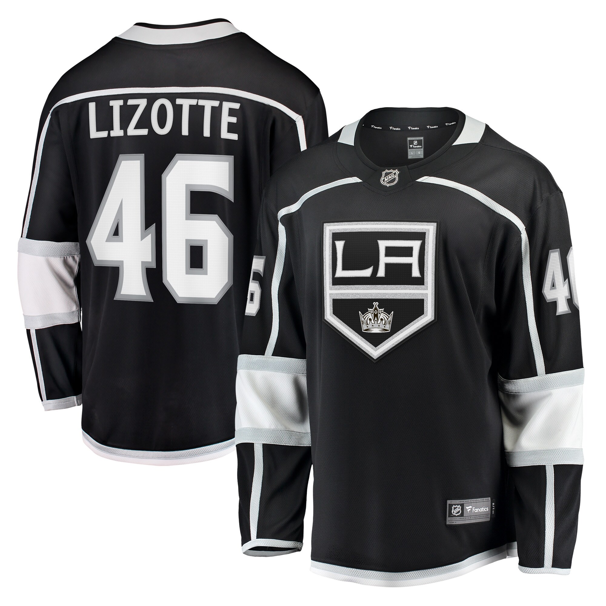 Blake Lizotte Los Angeles Kings Fanatics Home Breakaway Player Jersey - Black cheap jerseys for sale - CheapJerseys.Shop