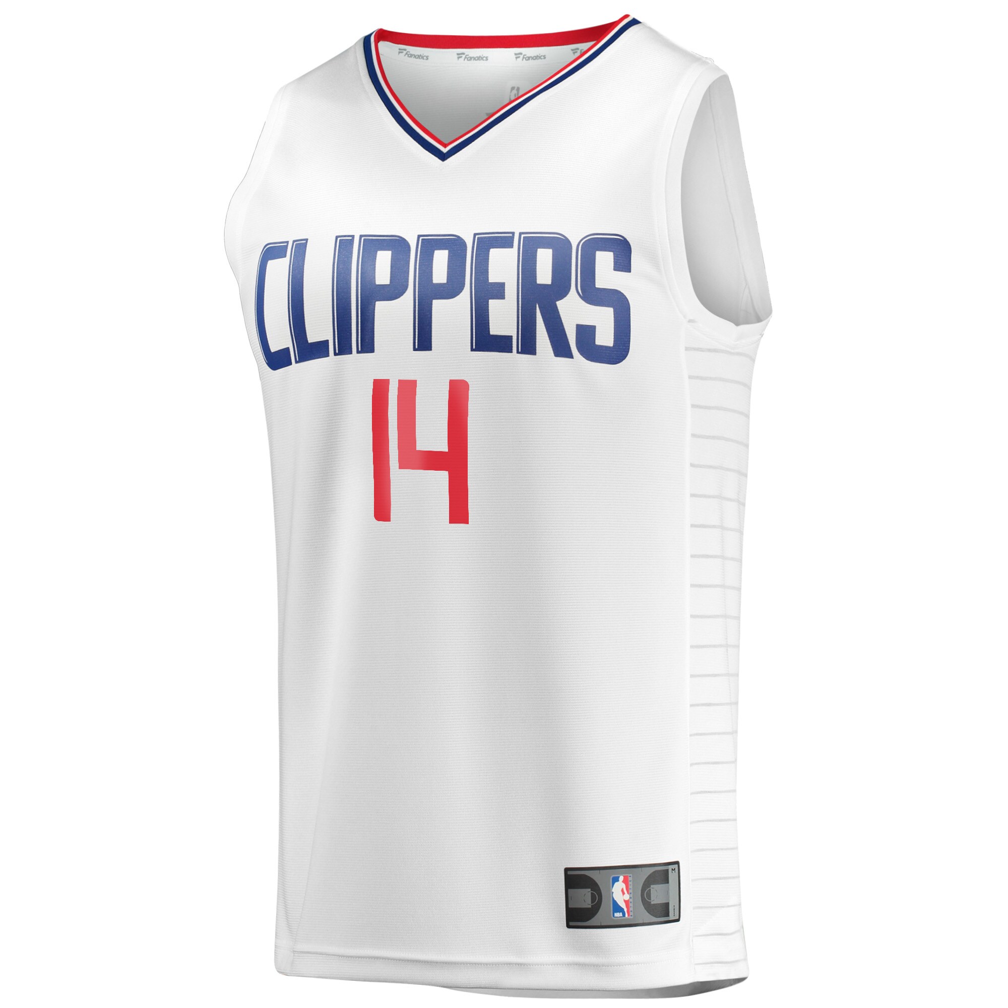Terance Mann LA Clippers Fanatics Fast Break Player Jersey - Association Edition - White cheap jerseys for sale - CheapJerseys.Shop