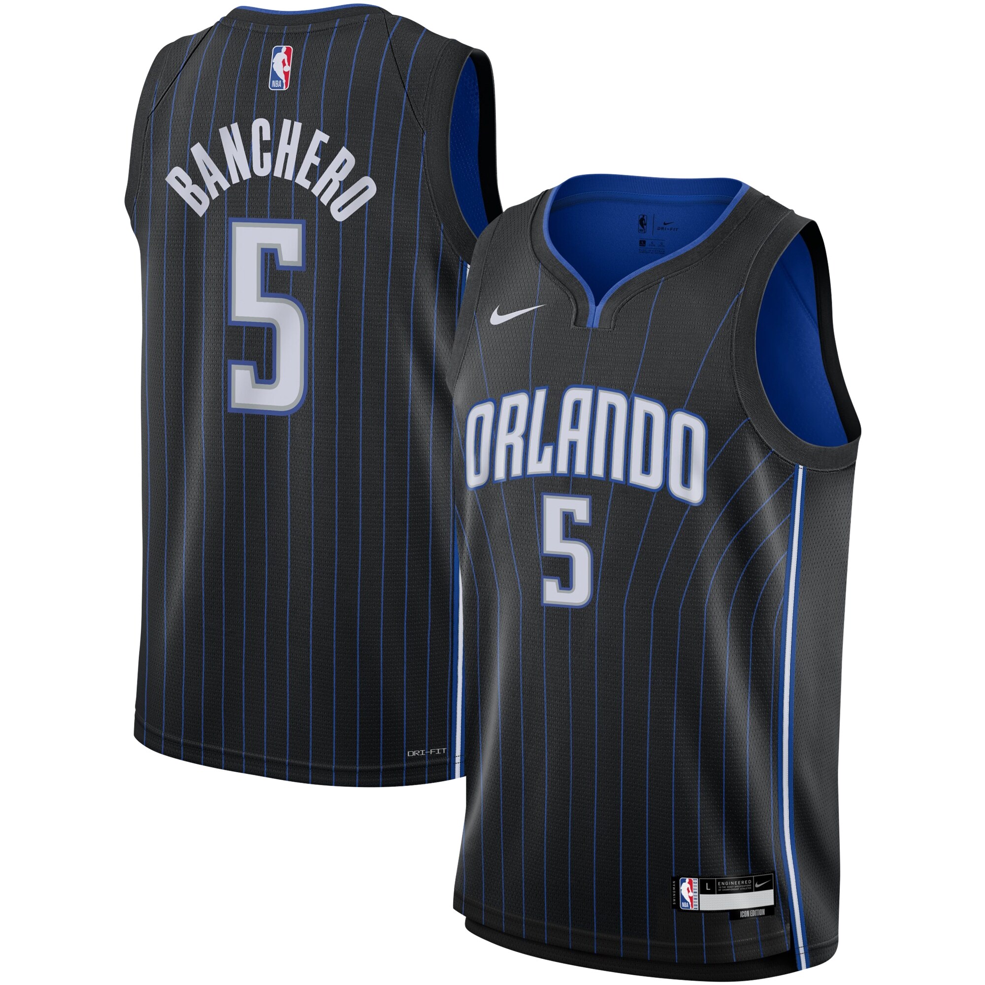 Paolo Banchero Orlando Magic Youth Swingman Jersey - Icon Edition - Black cheap jerseys for sale - CheapJerseys.Shop