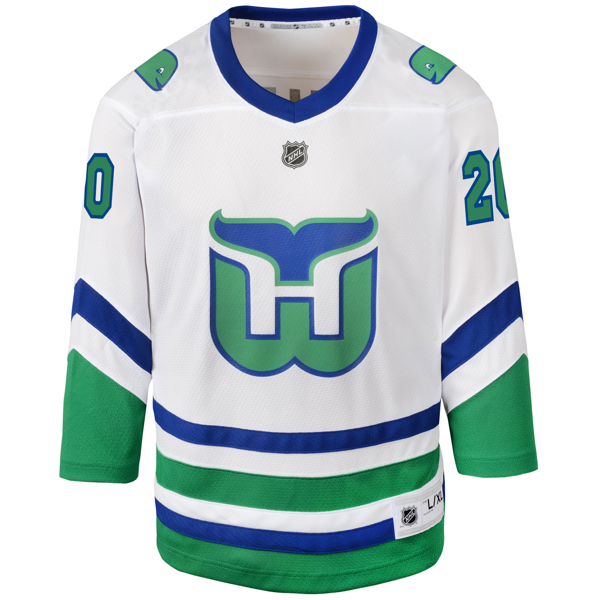 Sebastian Aho Carolina Hurricanes Youth Whalers Replica Jersey - White cheap jerseys for sale - CheapJerseys.Shop