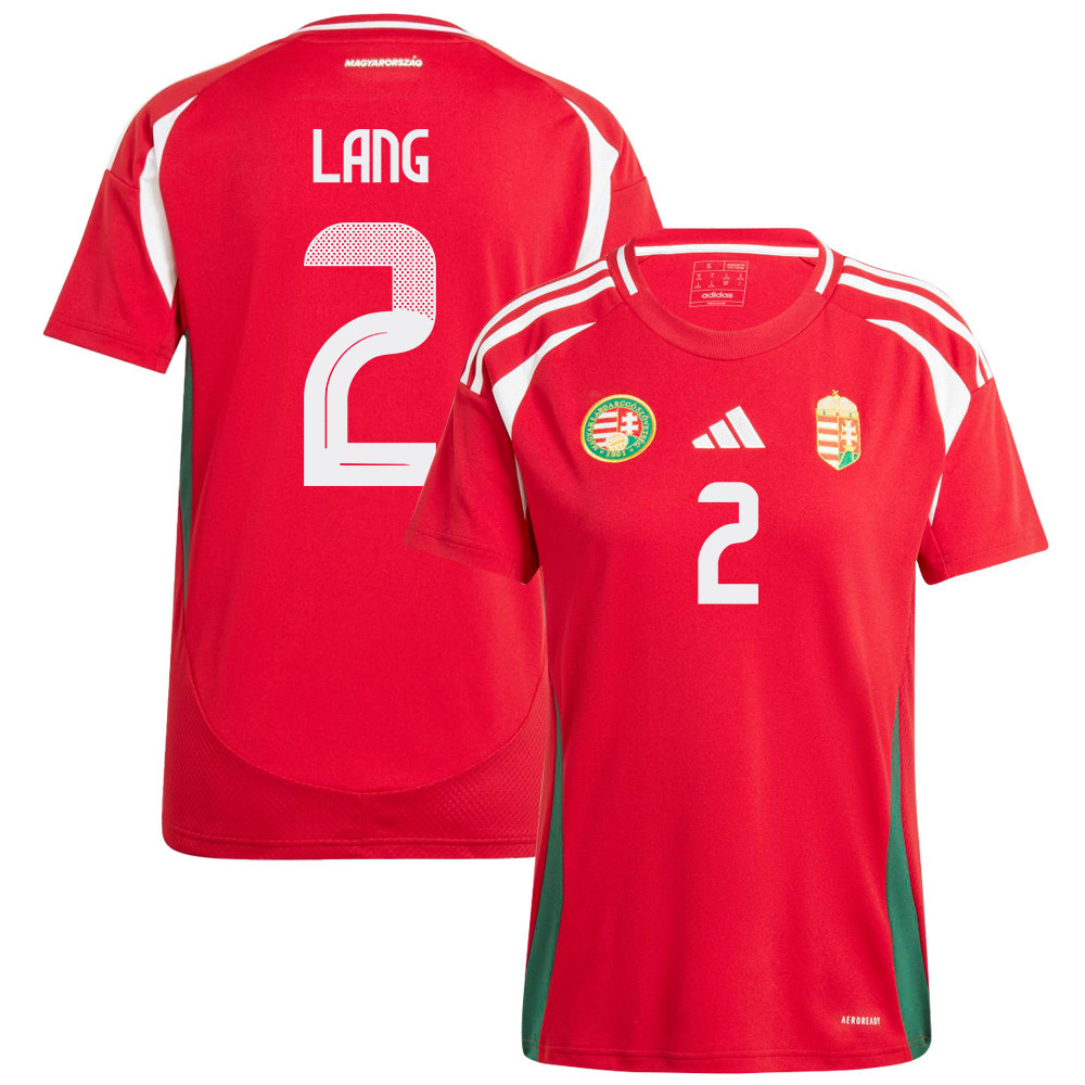 Ádám Lang 2 Hungary National Team 2024/25 Home WOMEN Jersey - Red cheap jerseys for sale - CheapJerseys.Shop