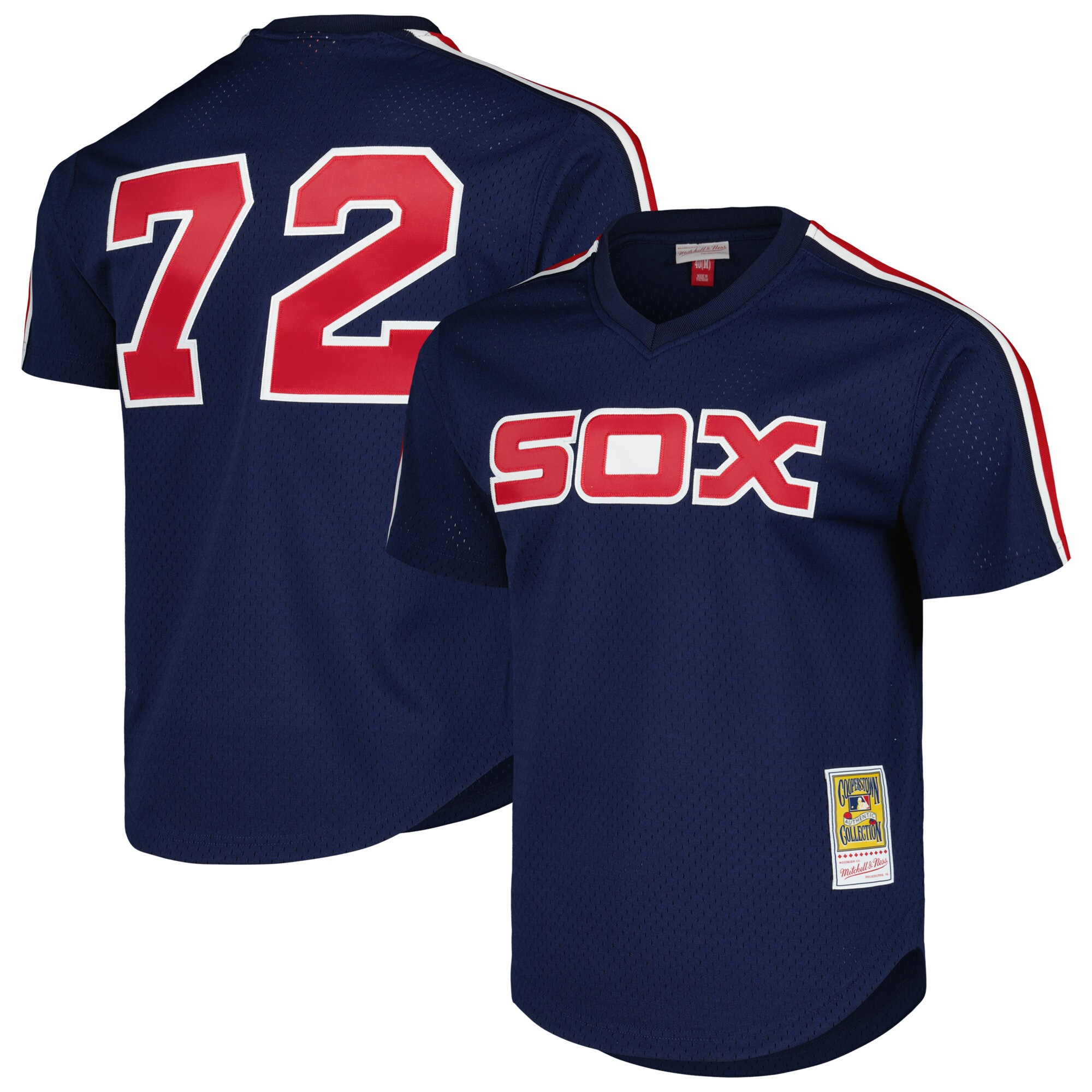 Carlton Fisk Chicago White Sox Mitchell & Ness 1983 Cooperstown Collection Mesh Batting Practice Jersey - Navy cheap jerseys for sale - CheapJerseys.Shop