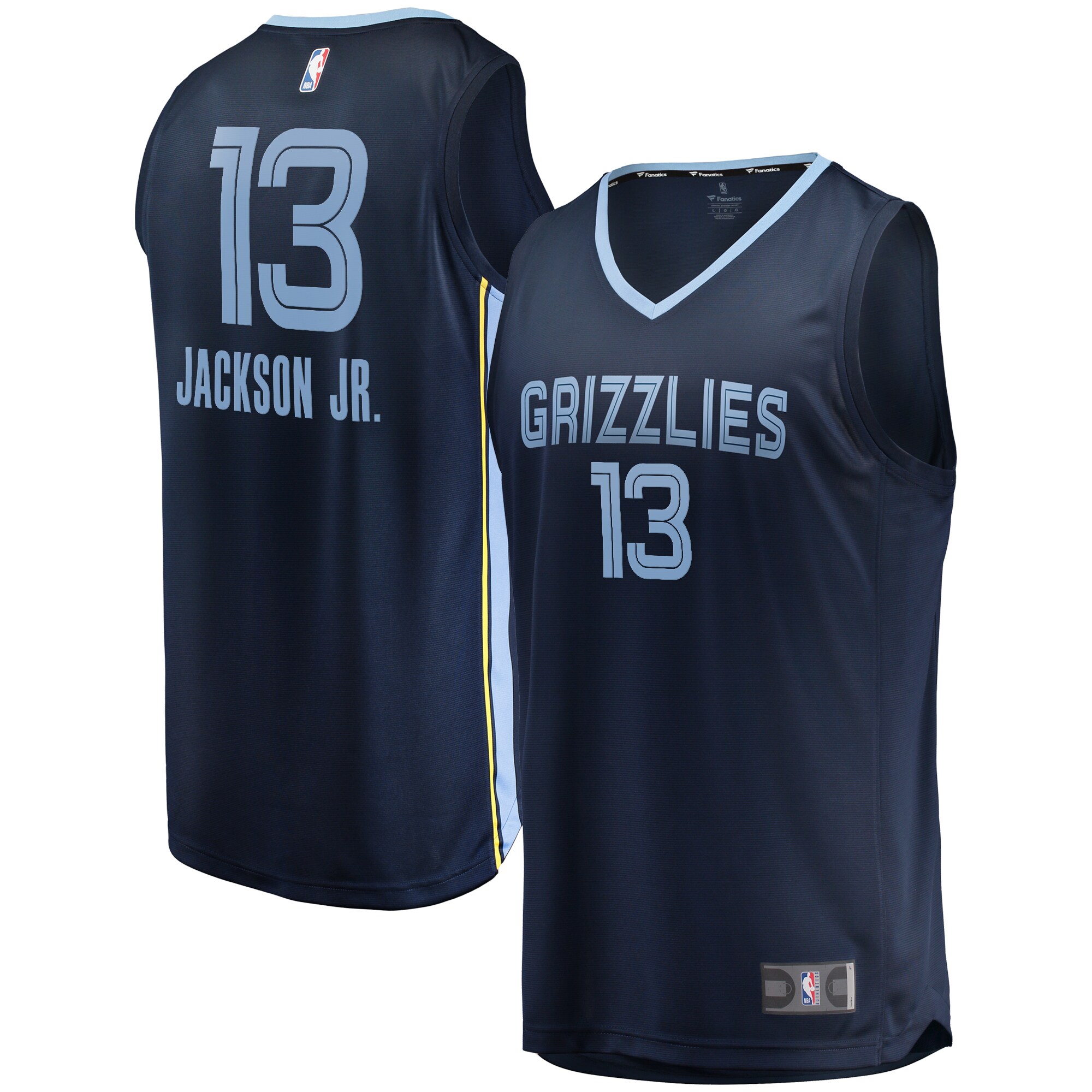 Jaren Jackson Jr. Memphis Grizzlies Fanatics Youth 2021\/22 Fast Break Replica Jersey - Icon Edition - Navy cheap jerseys for sale - CheapJerseys.Shop