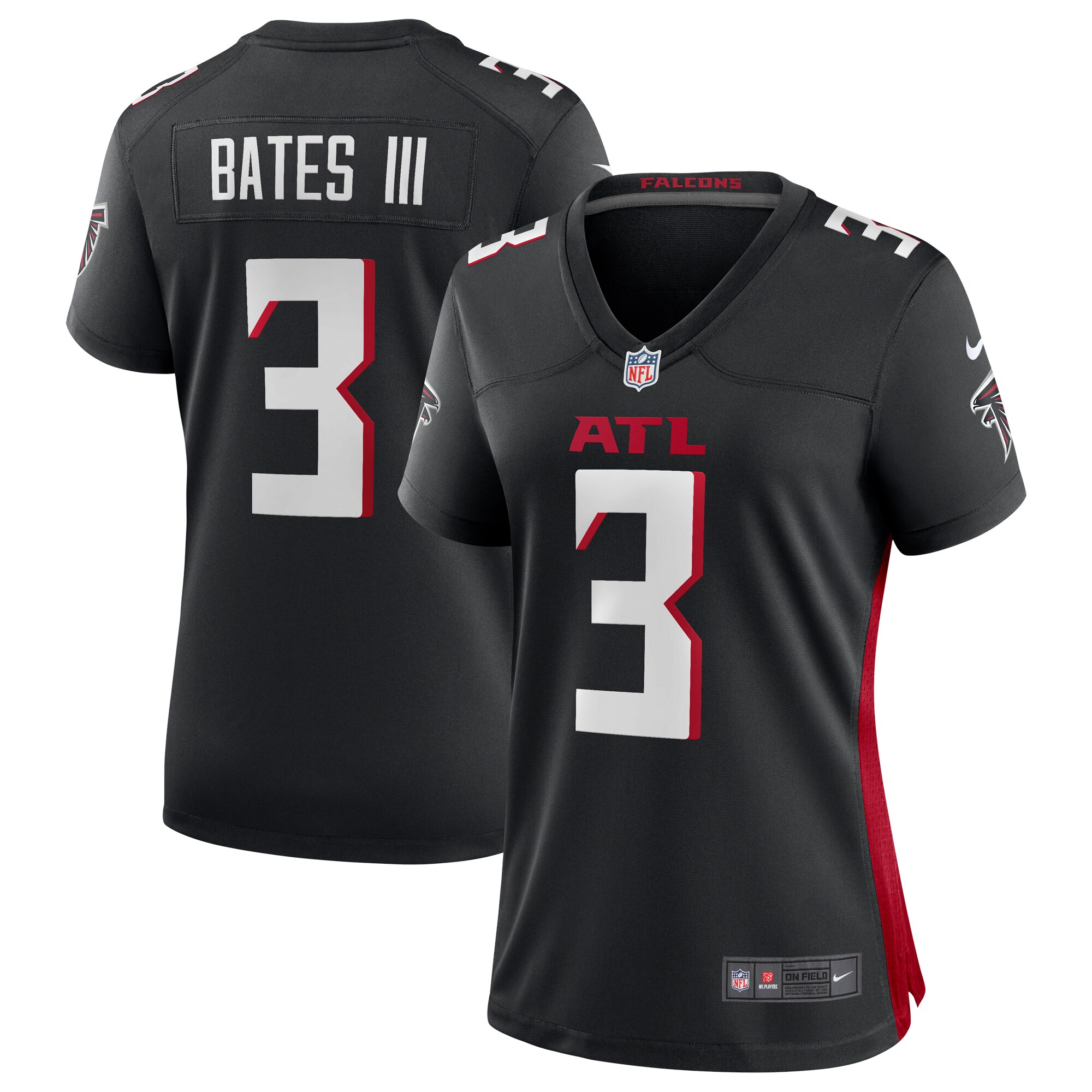 Jessie Bates III Atlanta Falcons Women's Game Player Jersey - Black cheap jerseys for sale - CheapJerseys.Shop