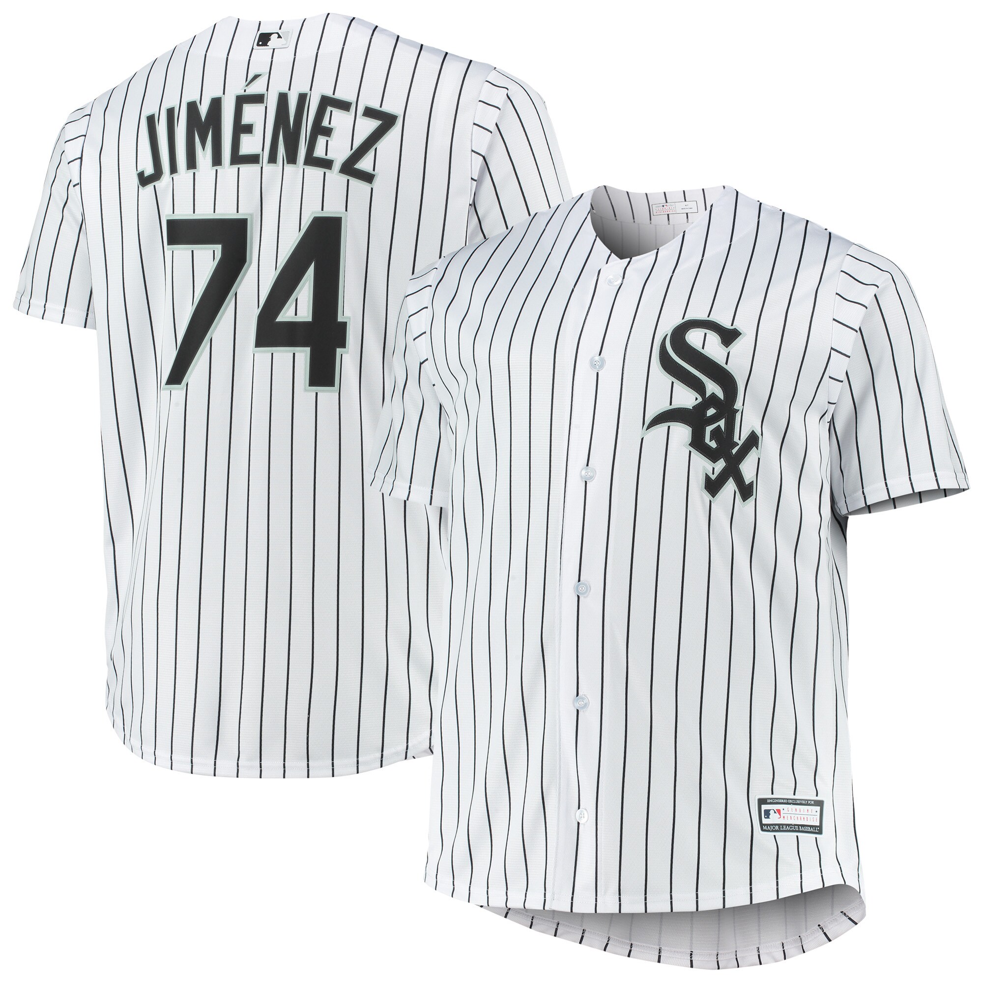 Eloy Jimenez Chicago White Sox Big & Tall Replica Player Jersey - White cheap jerseys for sale - CheapJerseys.Shop