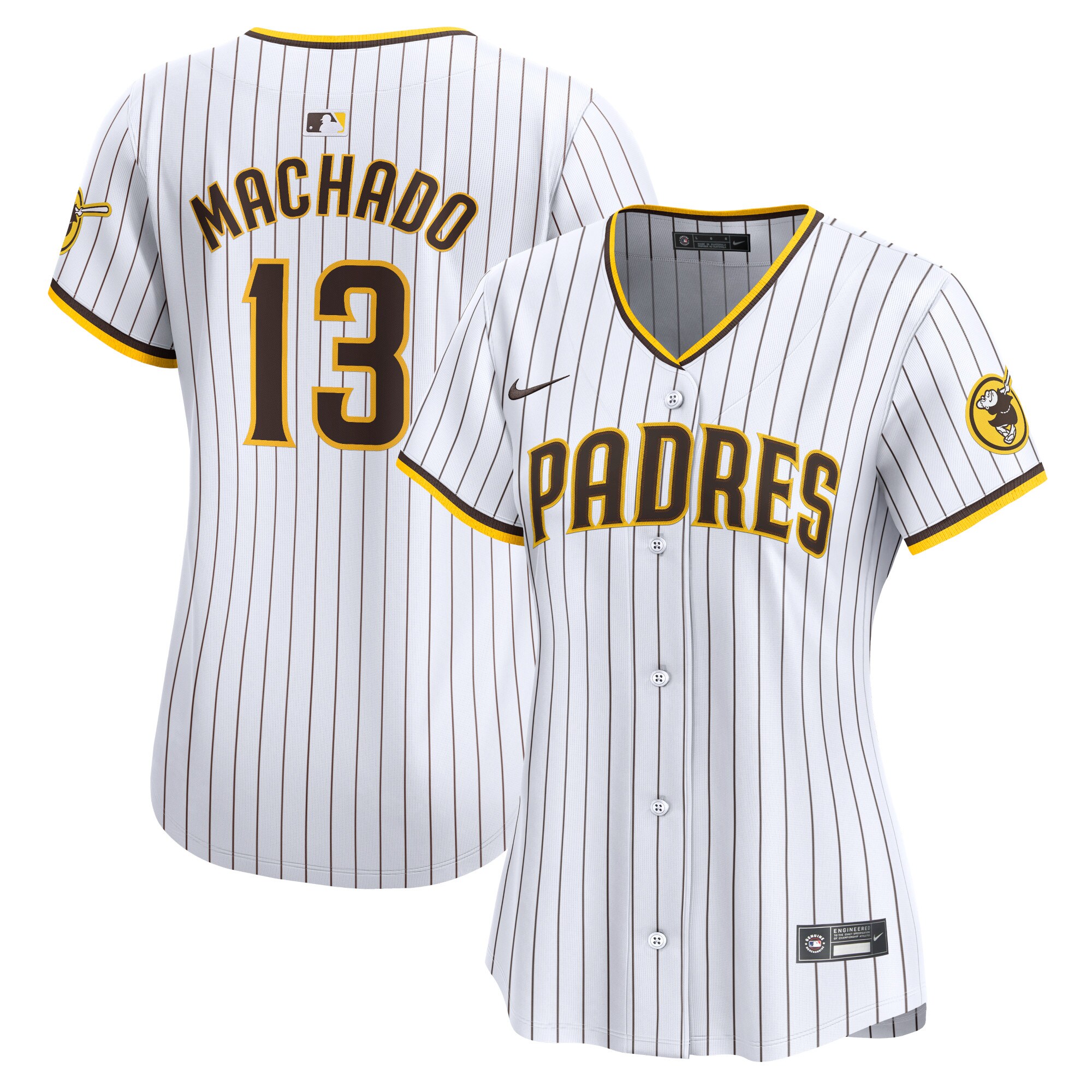 Manny Machado San Diego Padres Women's Home Limited Player Jersey - White cheap jerseys for sale - CheapJerseys.Shop