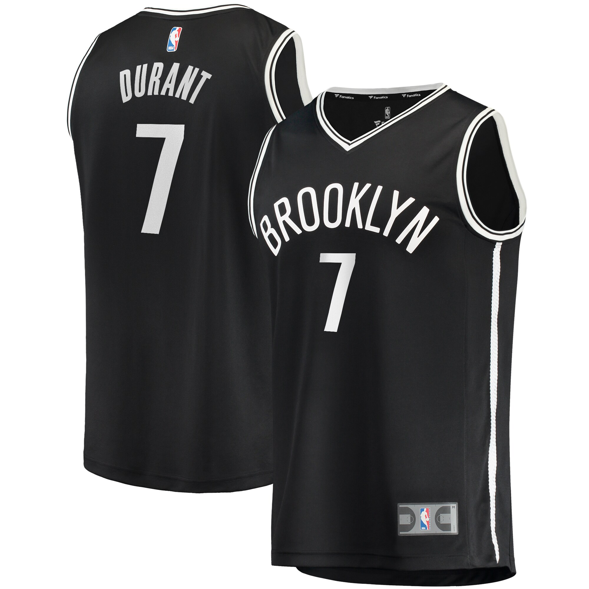Kevin Durant Brooklyn Nets Fanatics Fast Break Replica Jersey - Icon Edition - Black cheap jerseys for sale - CheapJerseys.Shop