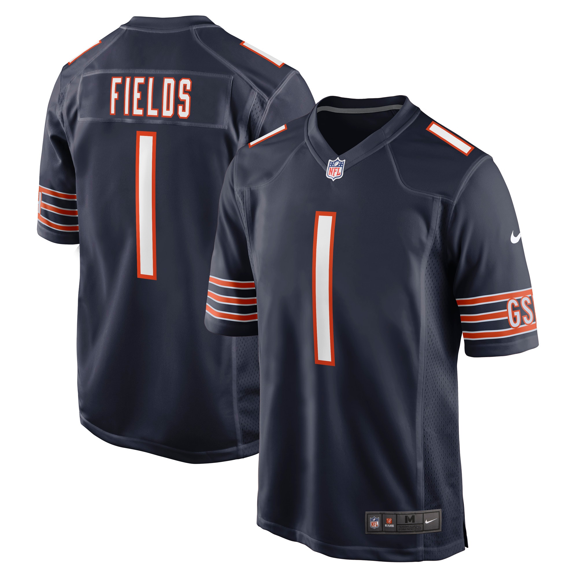 Justin Fields Chicago Bears Youth Game Jersey - Navy cheap jerseys for sale - CheapJerseys.Shop