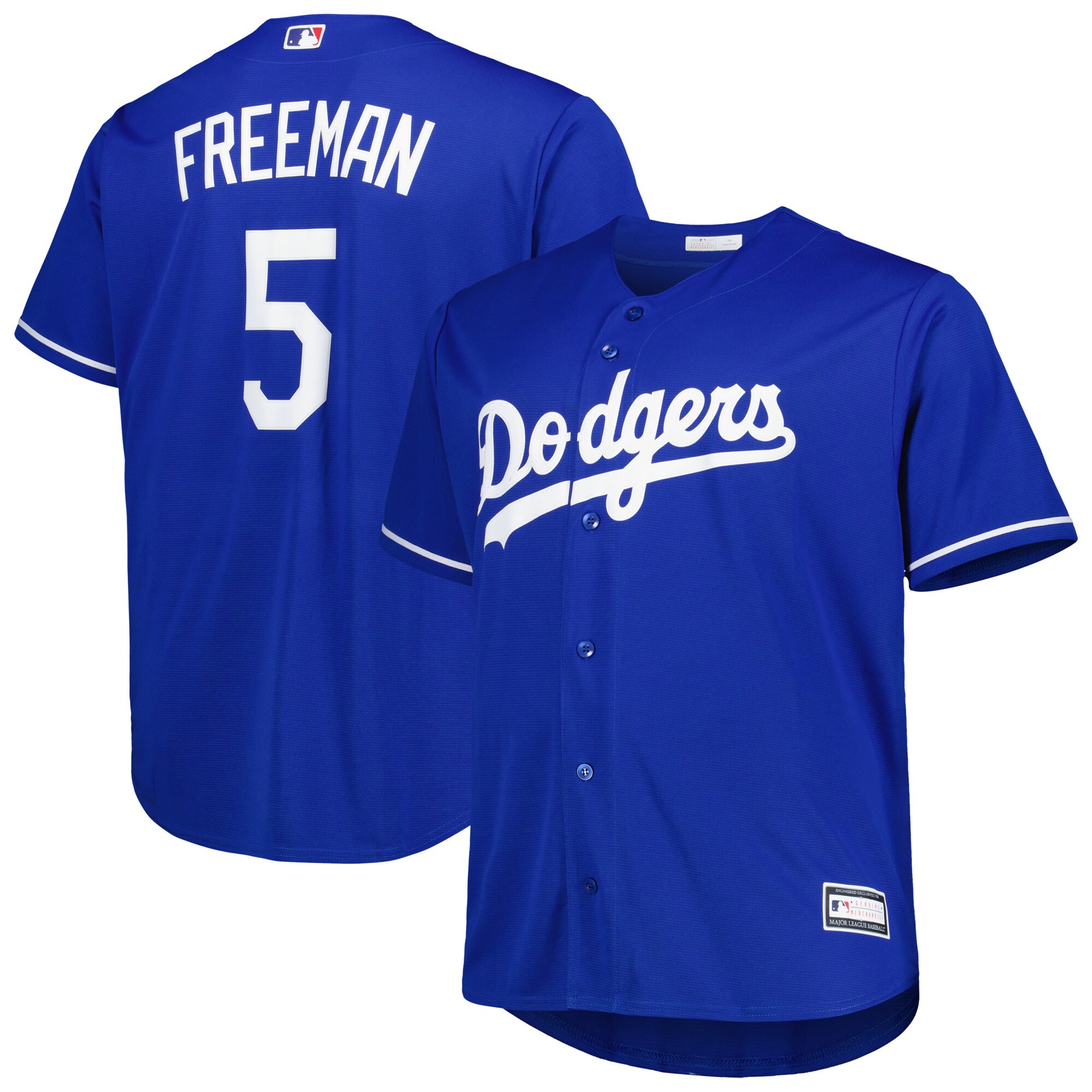 Freddie Freeman Los Angeles Dodgers Big & Tall Replica Player Jersey - Royal cheap jerseys for sale - CheapJerseys.Shop