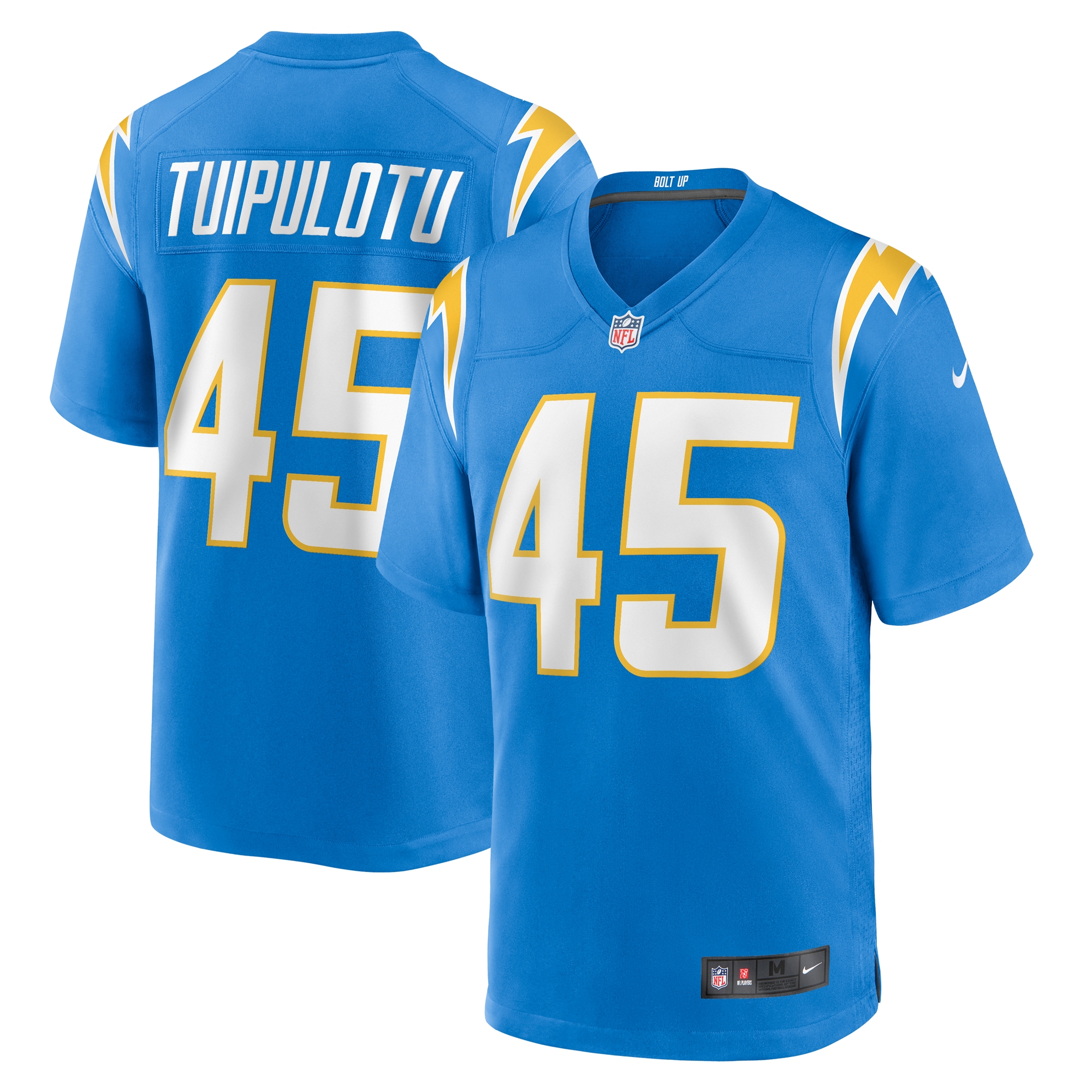 Tuli Tuipulotu Los Angeles Chargers Team Game Jersey - Powder Blue cheap jerseys for sale - CheapJerseys.Shop