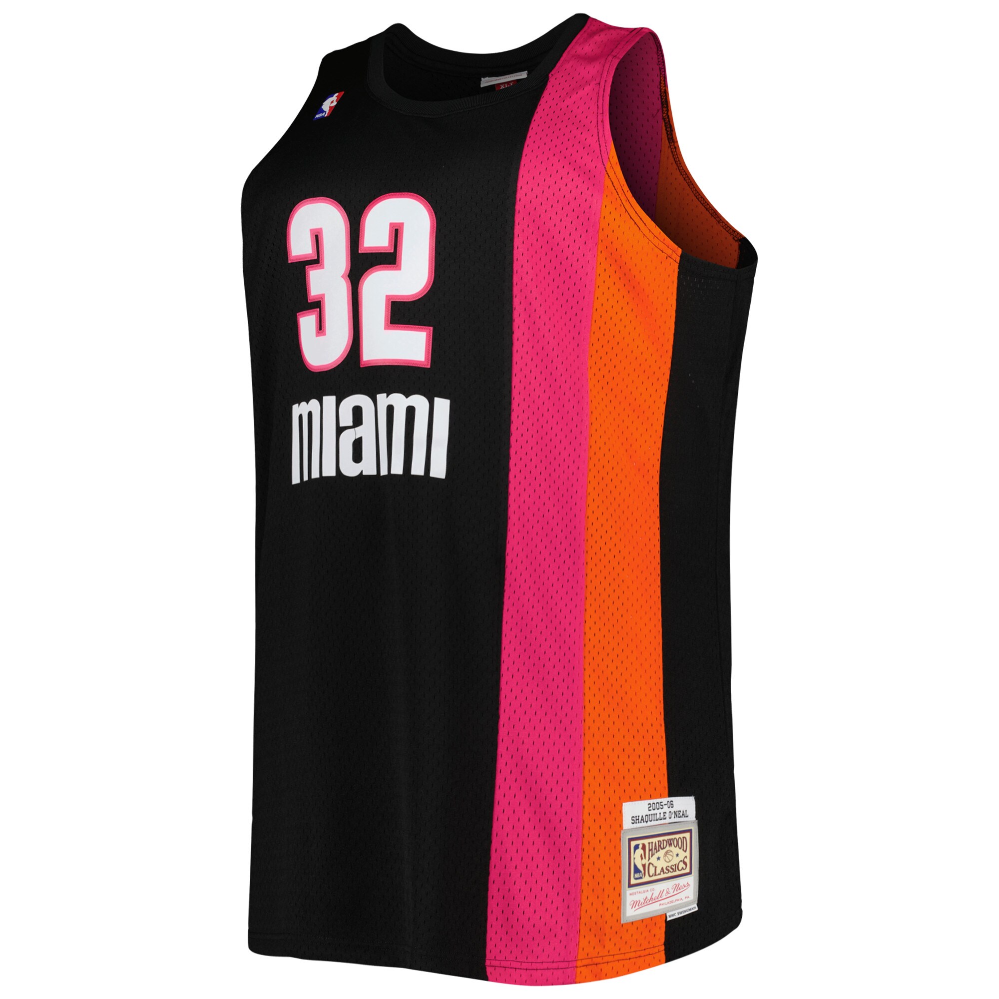 Shaquille O'Neal Miami Heat Mitchell & Ness Big & Tall Hardwood Classics 2005\/06 Swingman Jersey - Black cheap jerseys for sale - CheapJerseys.Shop