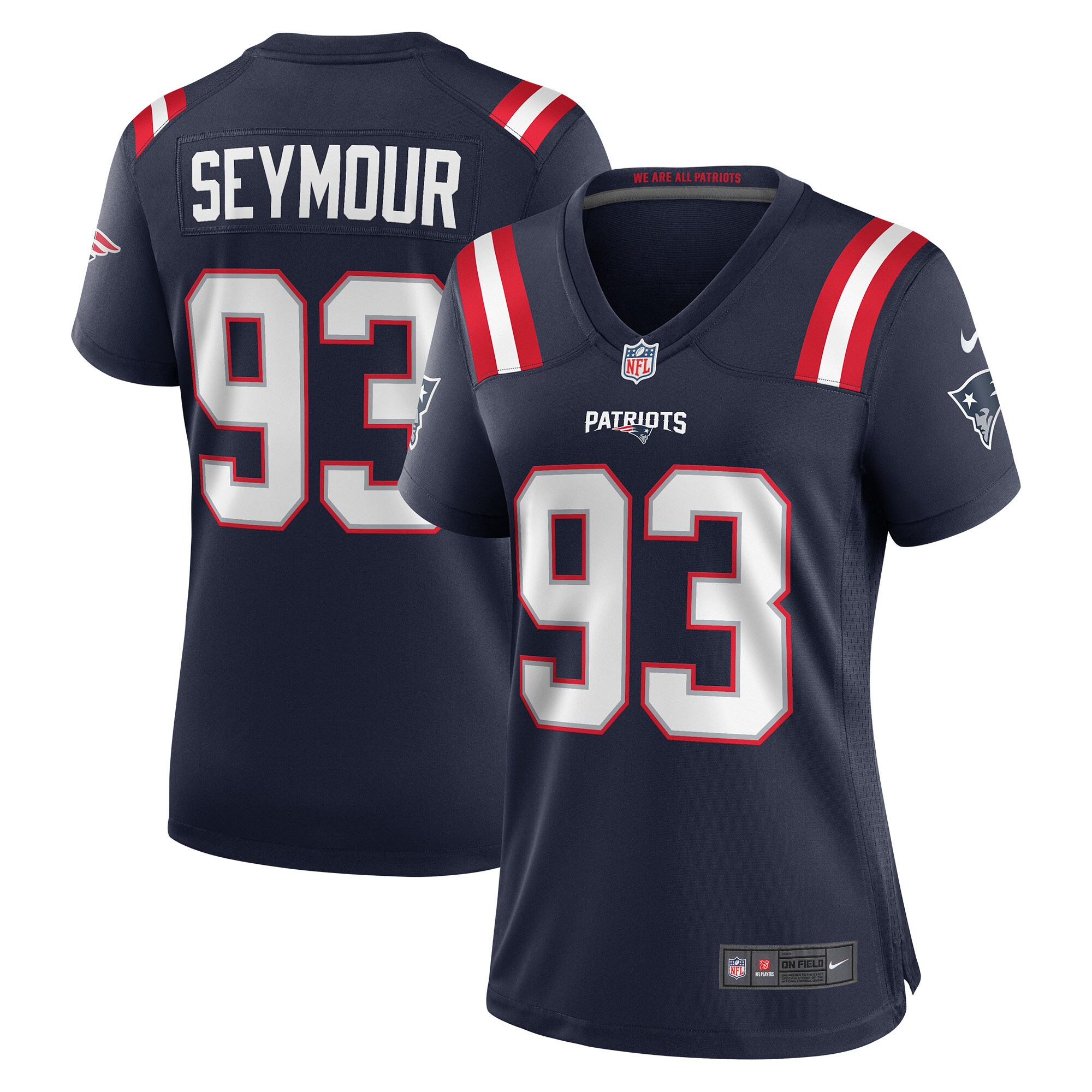 Richard Seymour New England Patriots Women's Retired Player Game Jersey - Navy cheap jerseys for sale - CheapJerseys.Shop