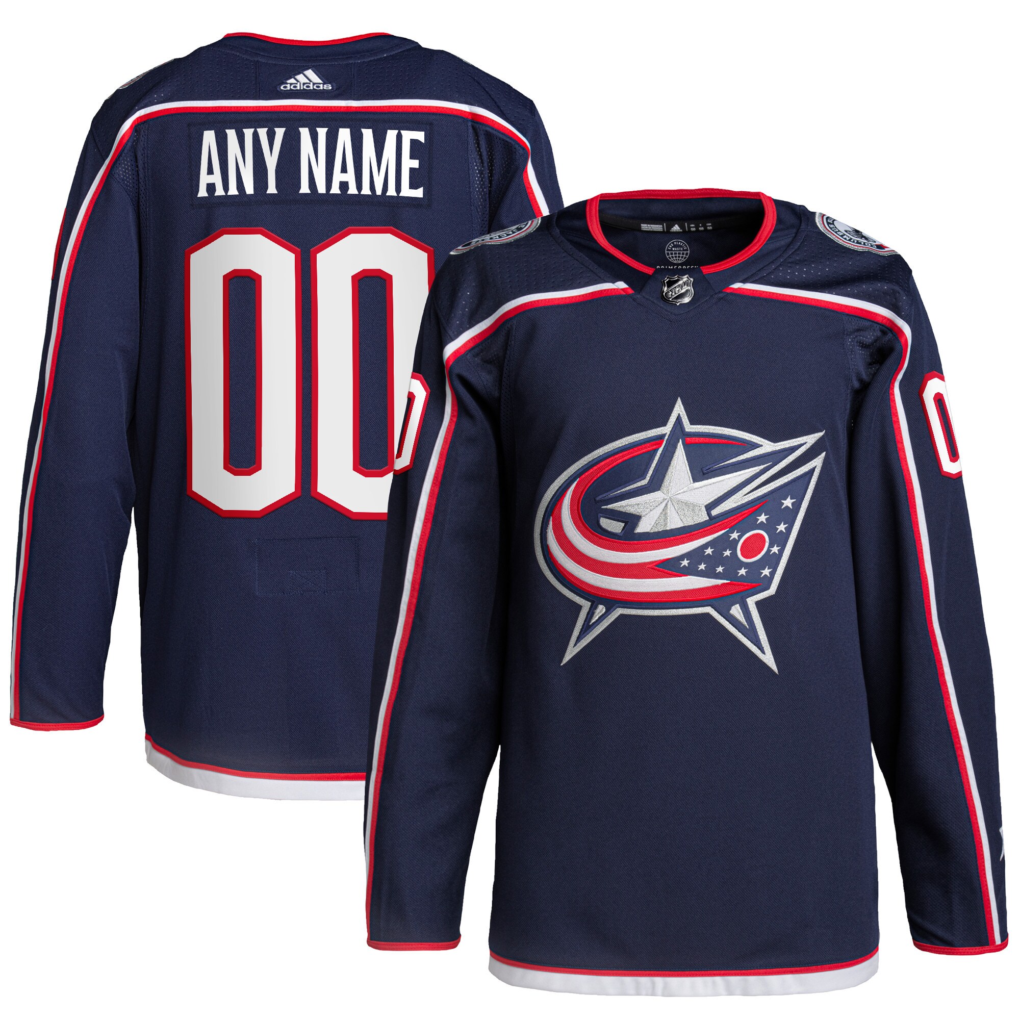 Columbus Blue Jackets Home Primegreen Authentic Custom Jersey - Navy cheap jerseys for sale - CheapJerseys.Shop