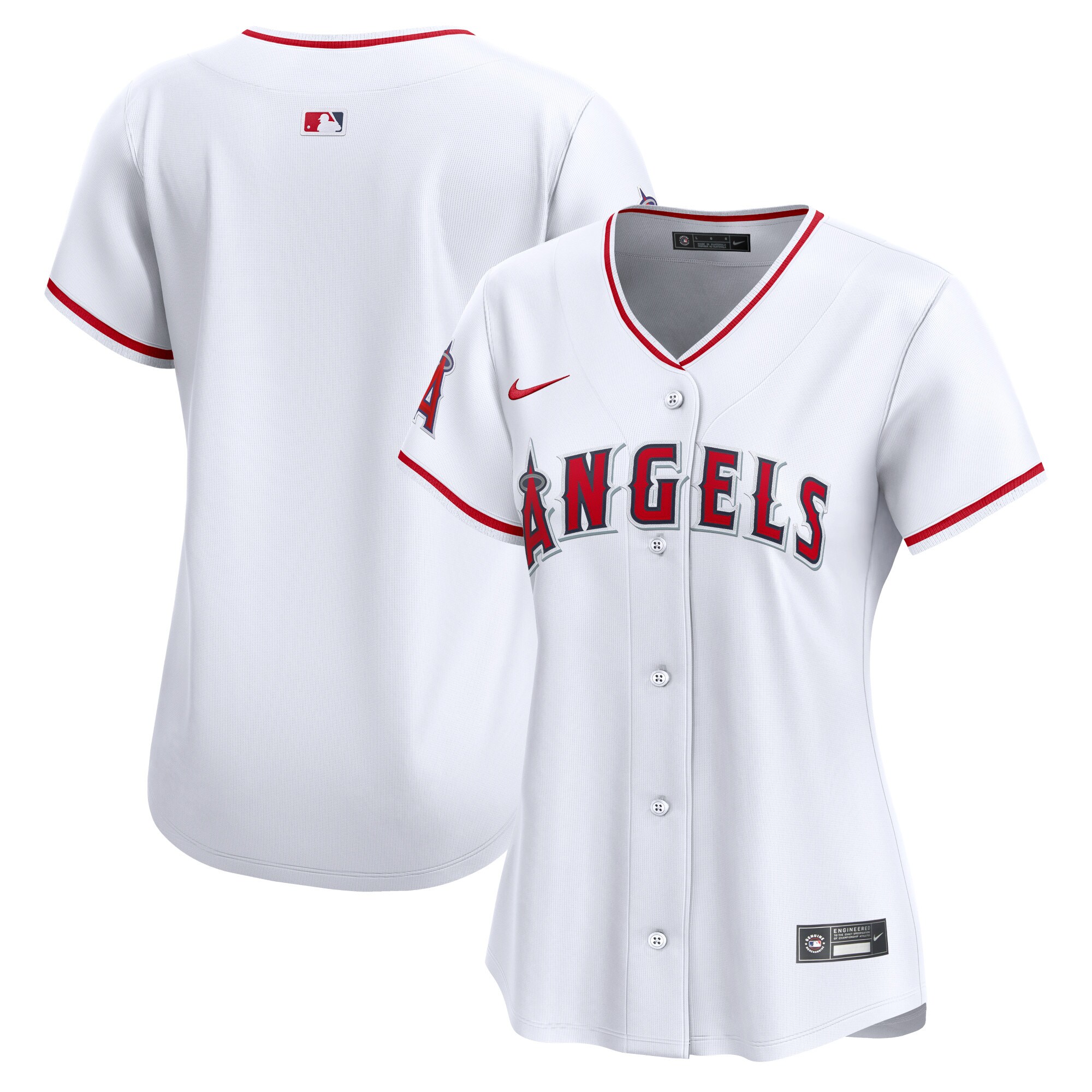 Los Angeles Angels Women's Home Limited Jersey - White cheap jerseys for sale - CheapJerseys.Shop