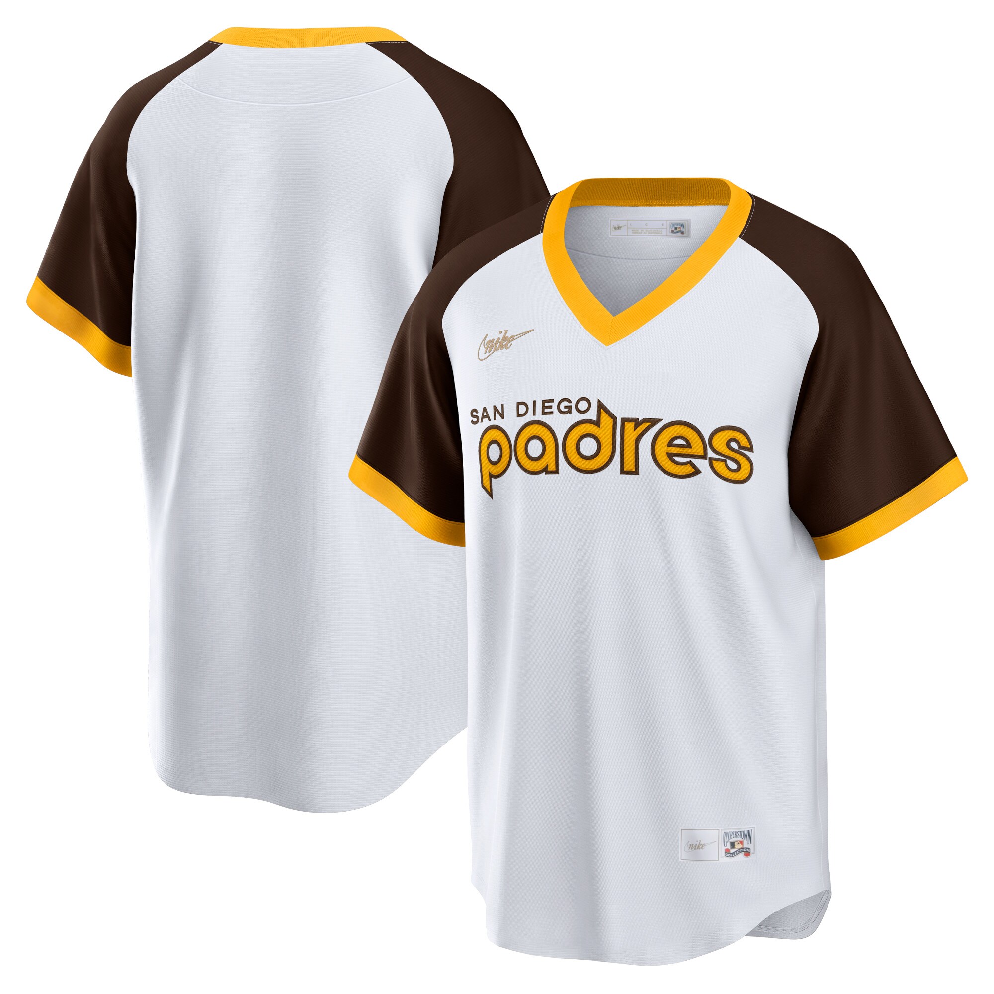 San Diego Padres Home Cooperstown Collection Team Jersey - White cheap jerseys for sale - CheapJerseys.Shop