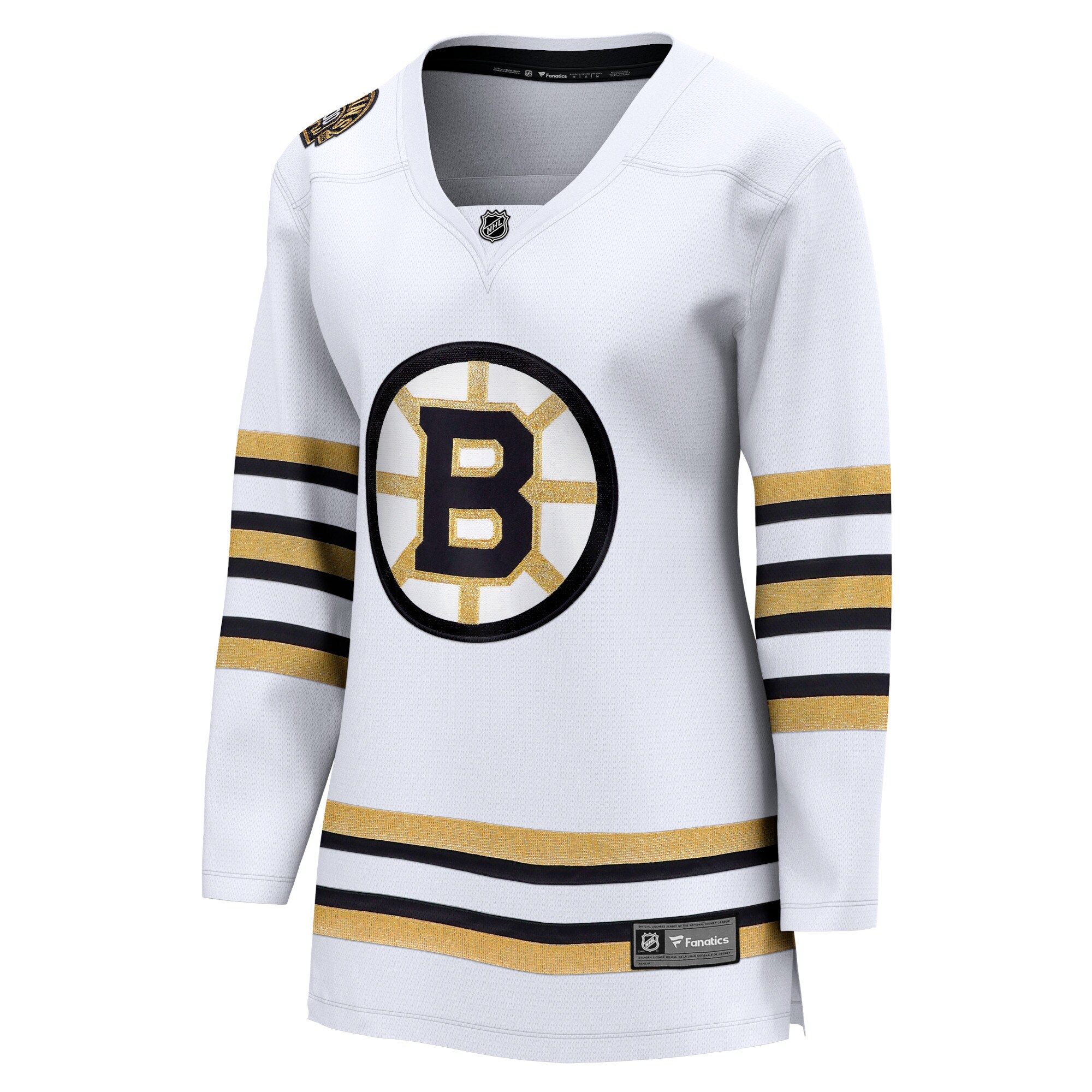 Boston Bruins Fanatics Women's 100th Anniversary Premier Breakaway Jersey - White cheap jerseys for sale - CheapJerseys.Shop