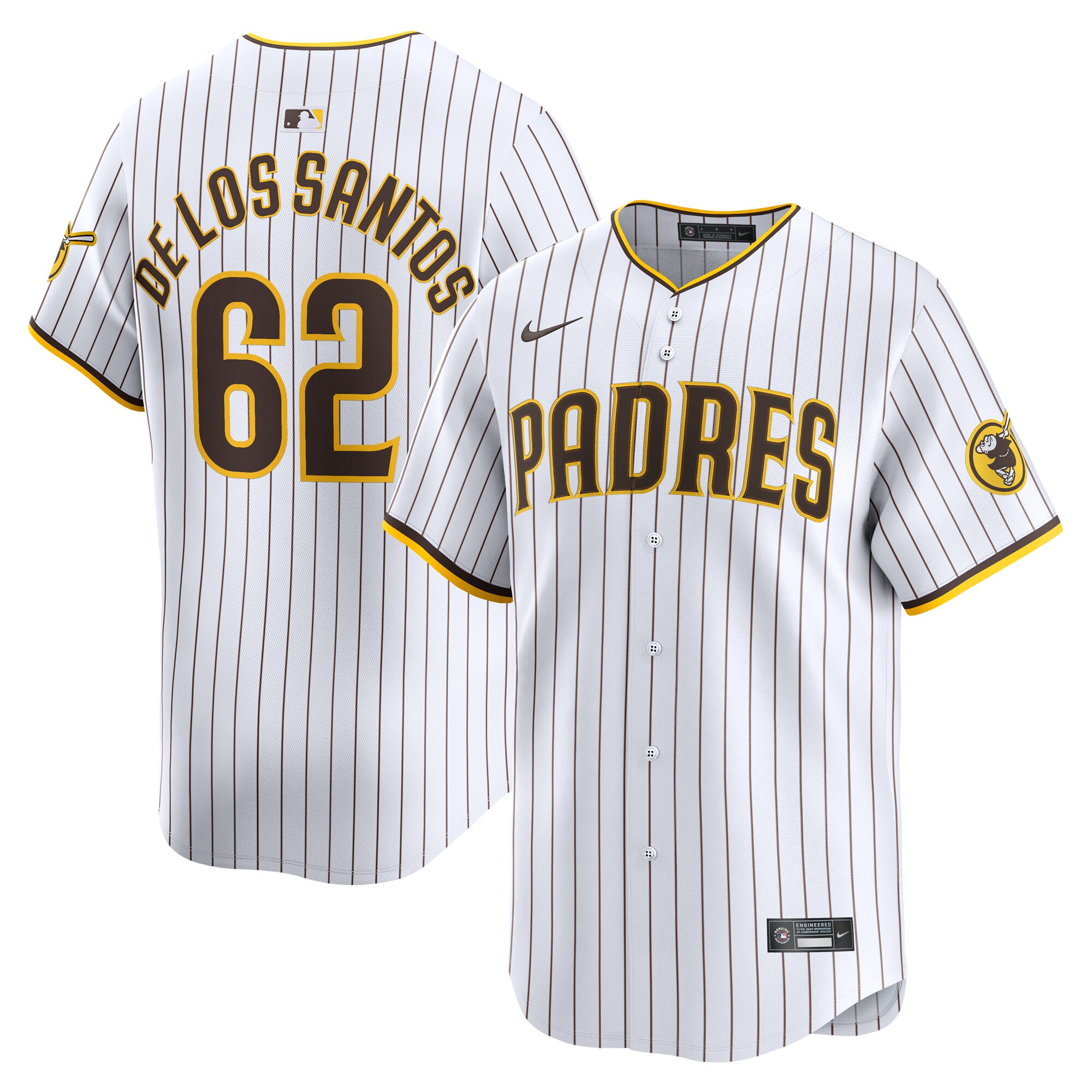 Enyel De Los Santos San Diego Padres Home Limited Player Jersey\u00c2\u00a0\u00e2\u20ac\u201c White cheap jerseys for sale - CheapJerseys.Shop