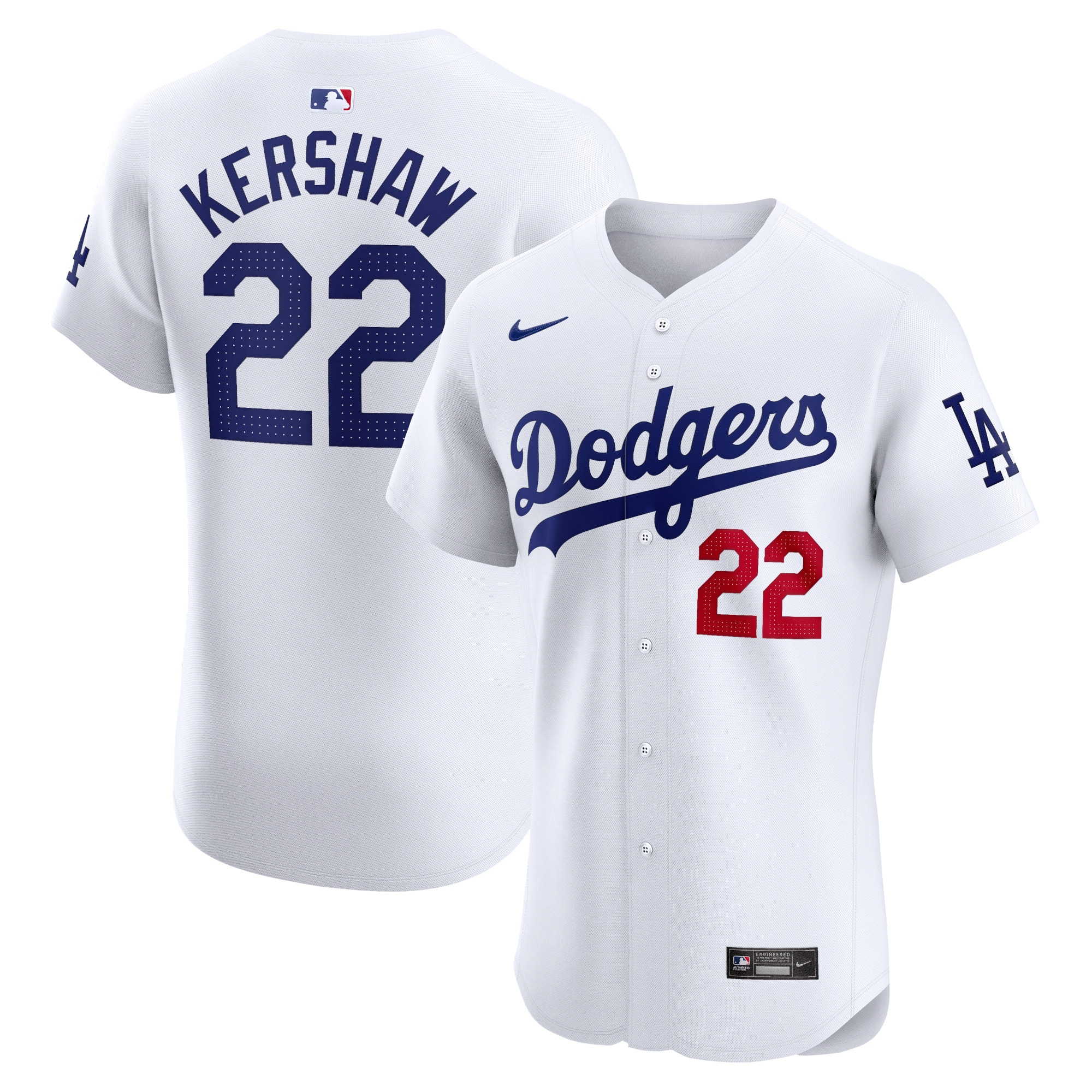 Clayton Kershaw Los Angeles Dodgers Home Elite Player Jersey - White cheap jerseys for sale - CheapJerseys.Shop