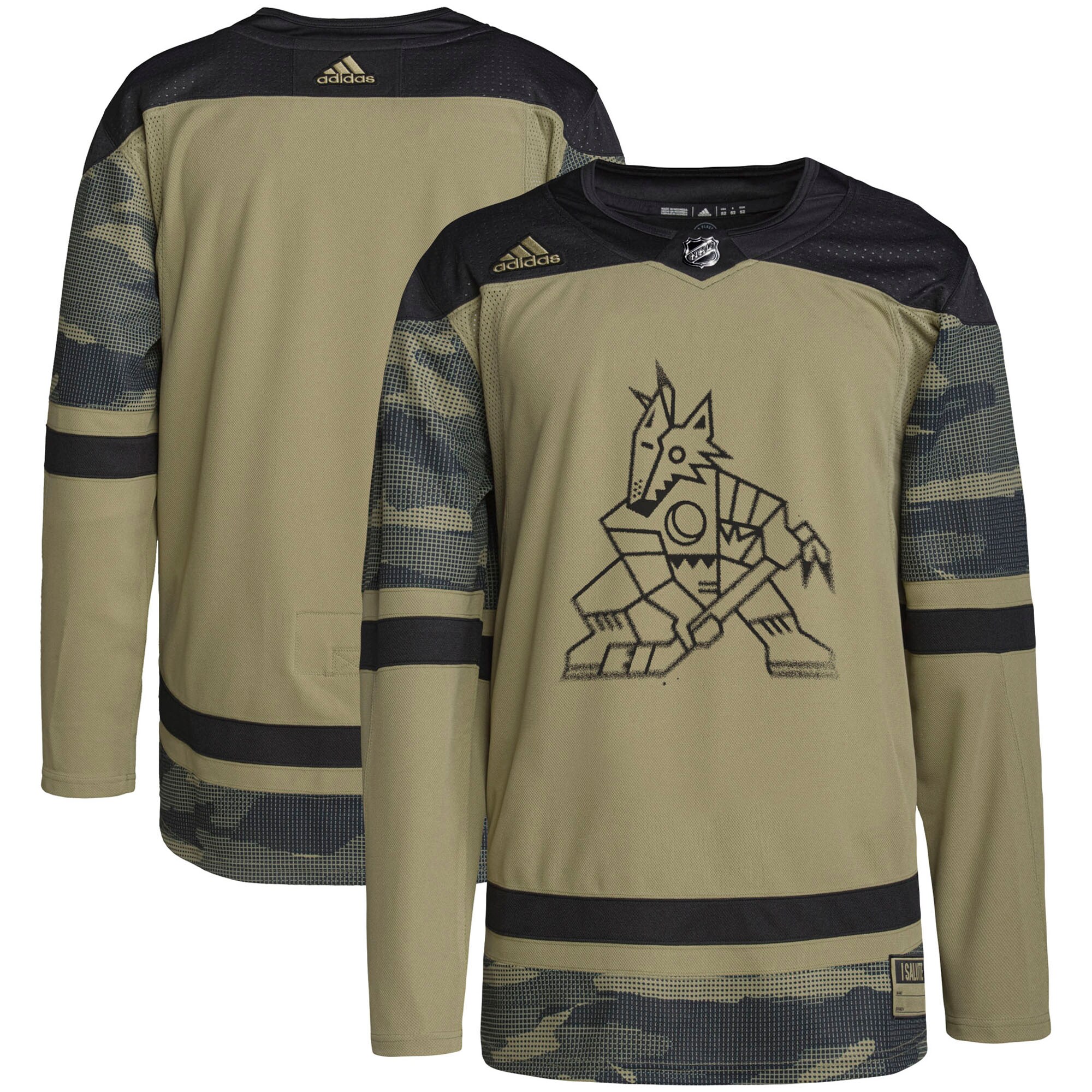 Arizona Coyotes Military Appreciation Team Authentic Practice Jersey - Camo cheap jerseys for sale - CheapJerseys.Shop
