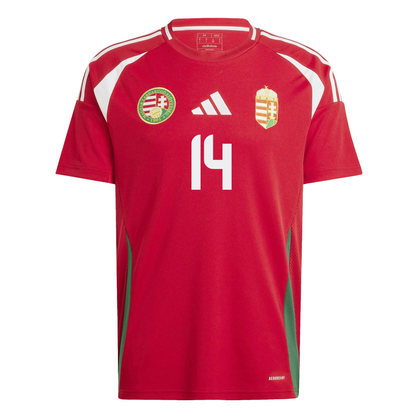 Bendegúz Bolla 14 Hungary National Team 2024/25 Home Men Jersey - Red cheap jerseys for sale - CheapJerseys.Shop