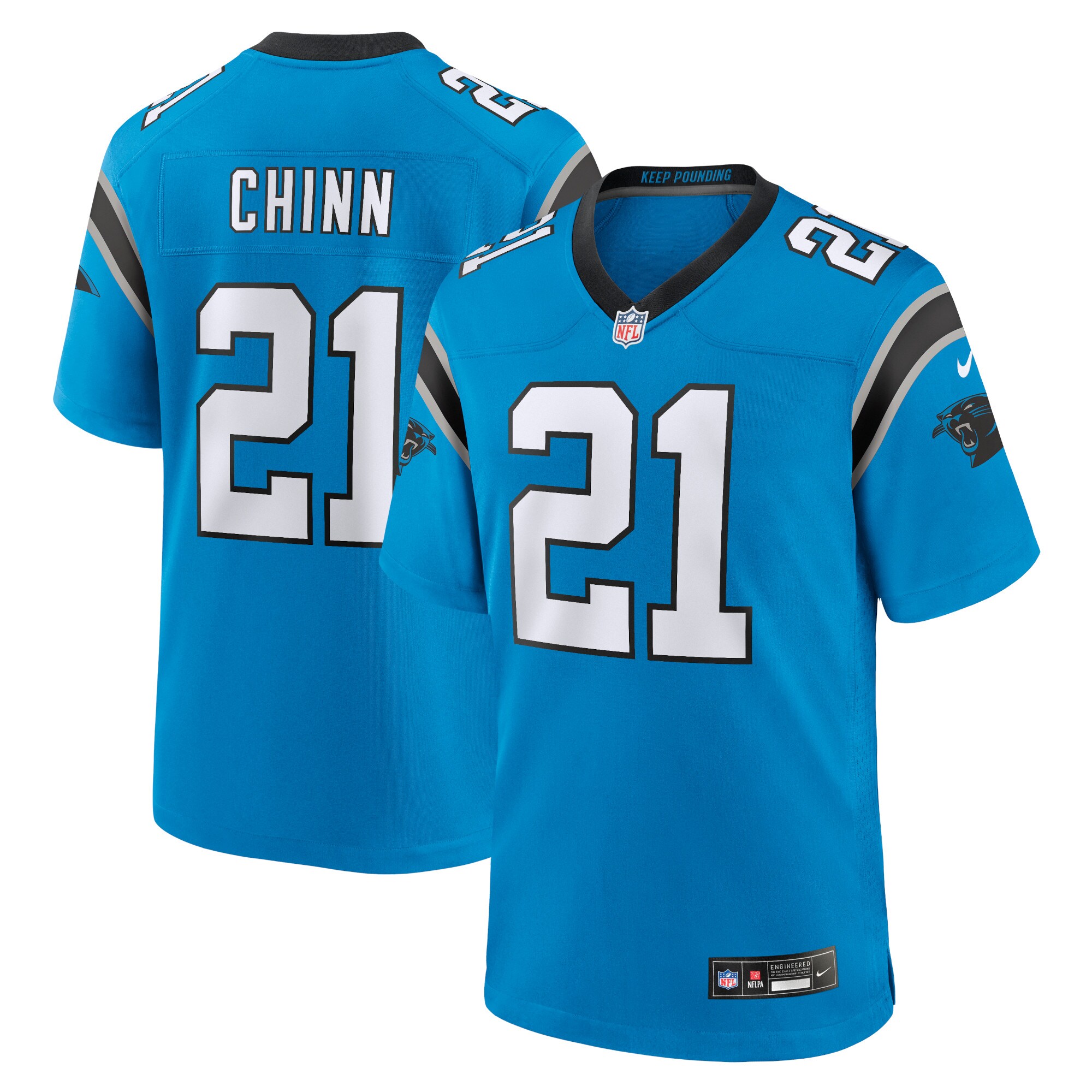 Jeremy Chinn Carolina Panthers Alternate Game Jersey - Blue cheap jerseys for sale - CheapJerseys.Shop