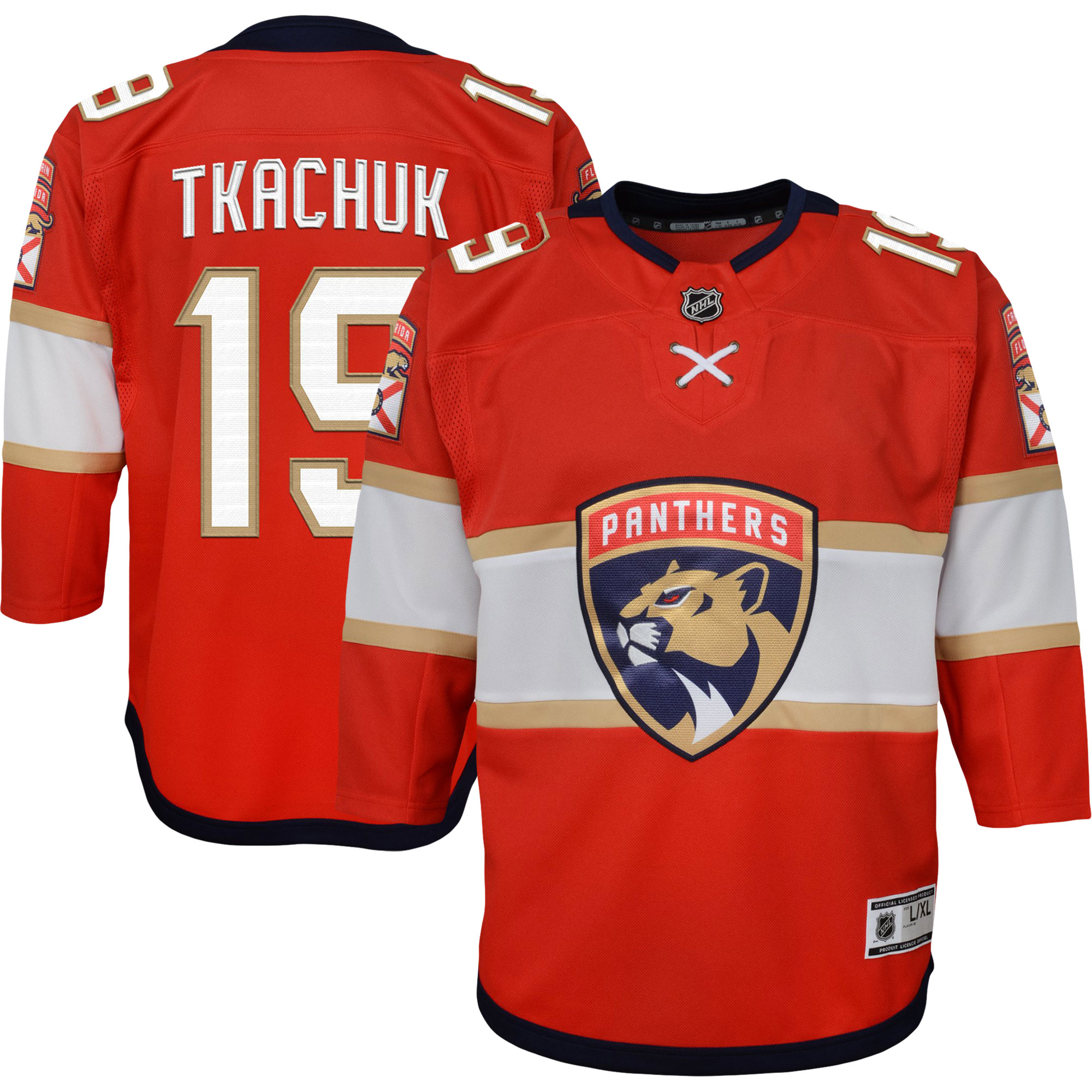 Matthew Tkachuk Florida Panthers Youth Home Premier Player Jersey - Red cheap jerseys for sale - CheapJerseys.Shop