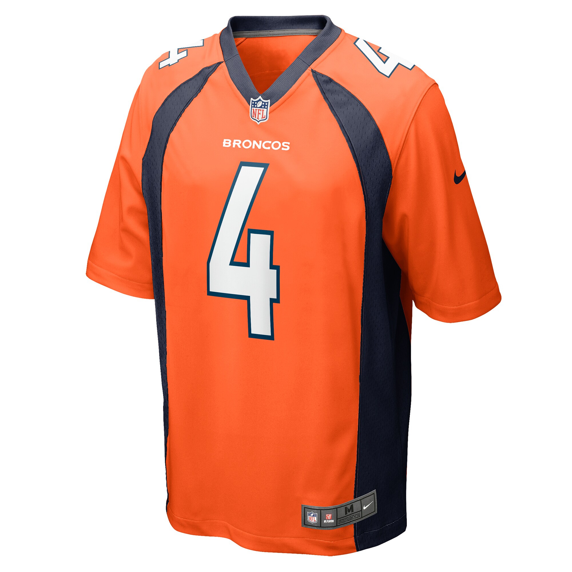 Jarrett Stidham Denver Broncos Game Player Jersey - Orange cheap jerseys for sale - CheapJerseys.Shop