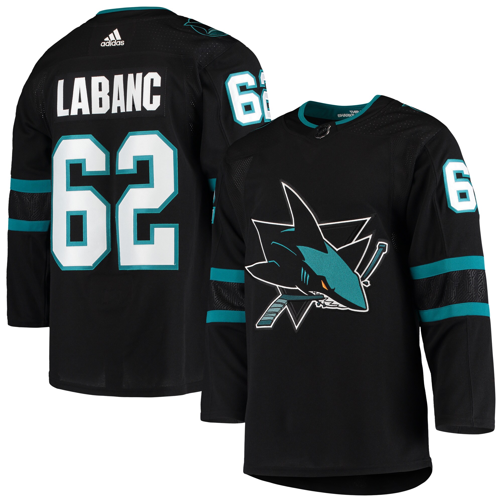 Kevin Labanc San Jose Sharks Alternate Authentic Jersey - Black cheap jerseys for sale - CheapJerseys.Shop