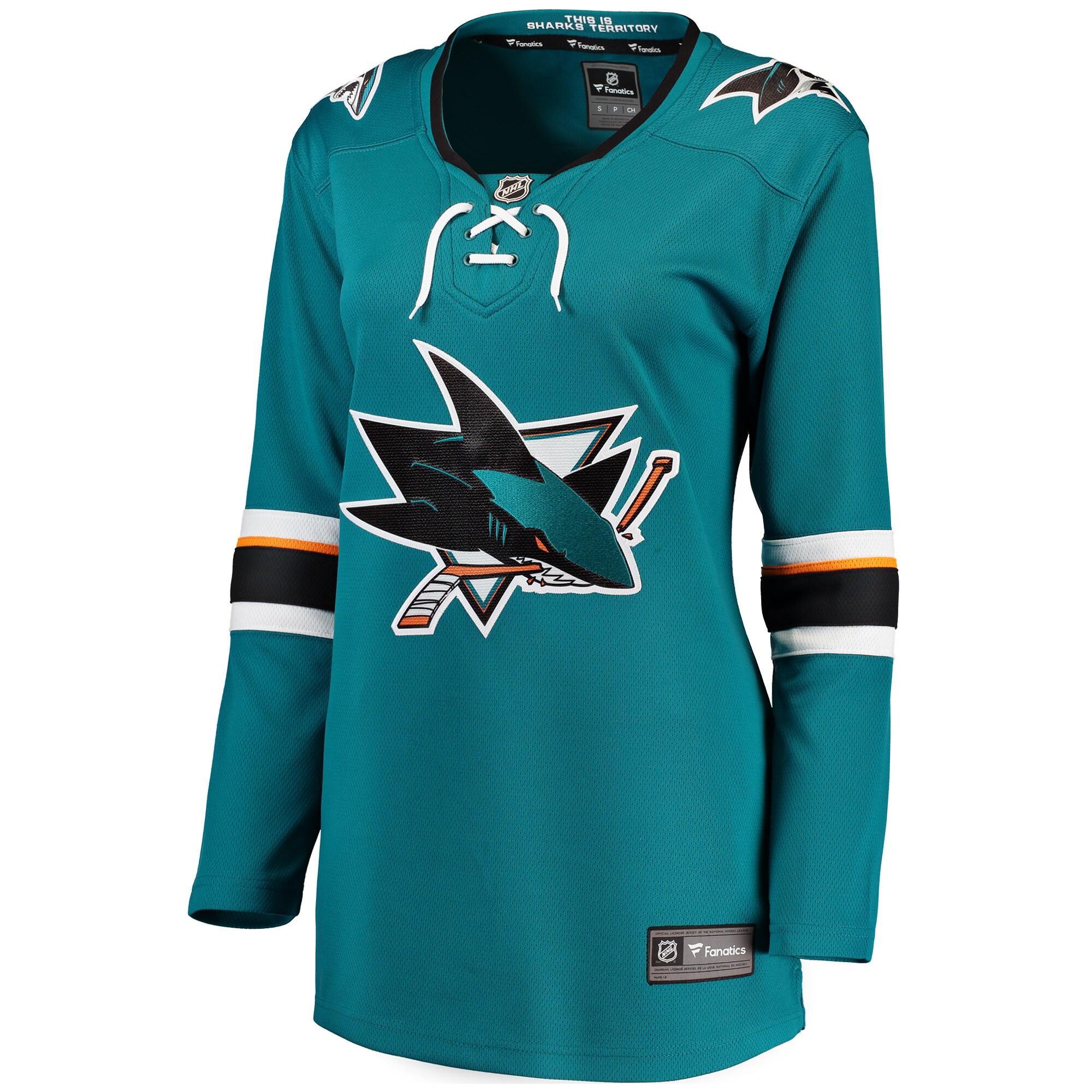 San Jose Sharks Fanatics Women's Breakaway Home Jersey - Teal cheap jerseys for sale - CheapJerseys.Shop