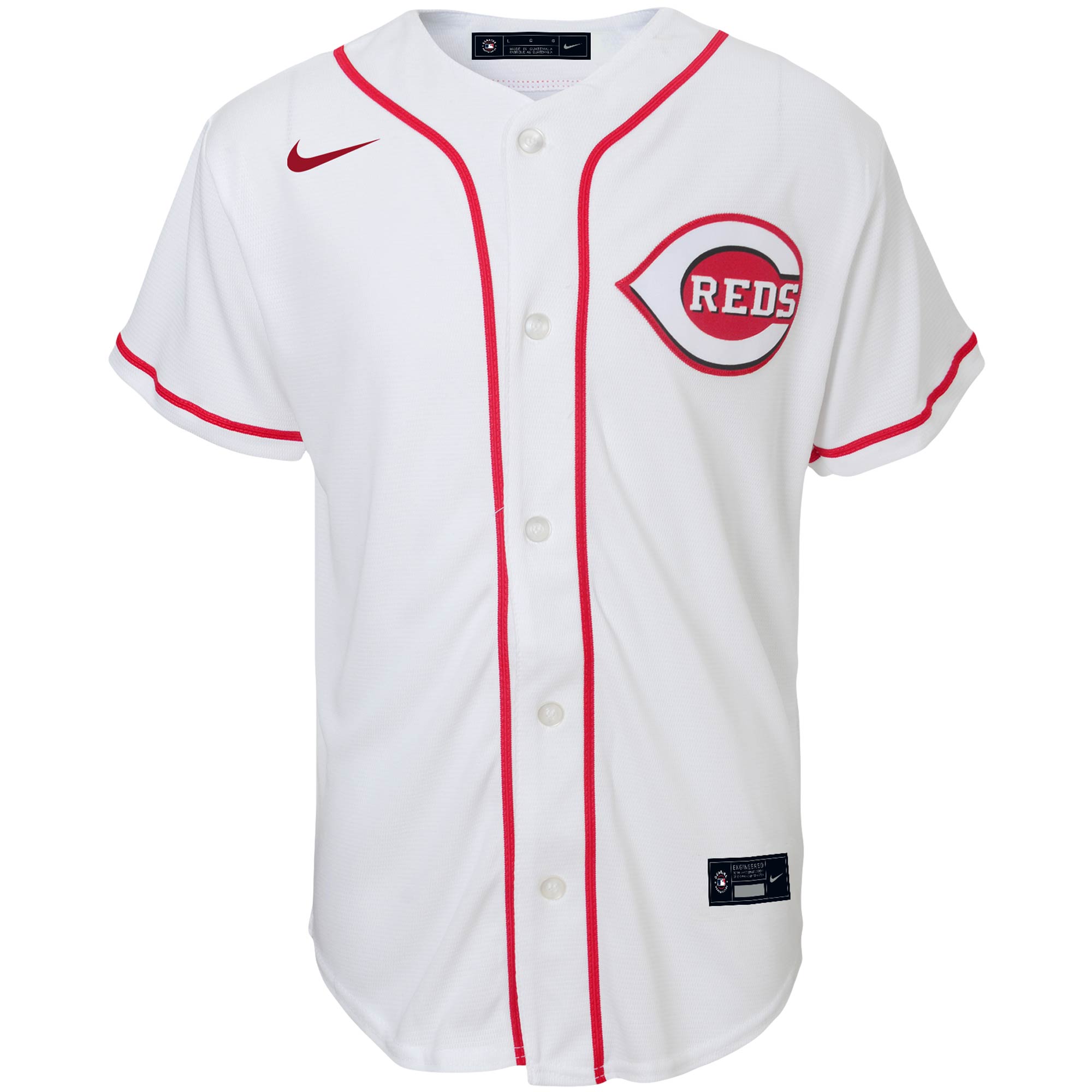 Cincinnati Reds Youth Home Replica Team Jersey - White cheap jerseys for sale - CheapJerseys.Shop