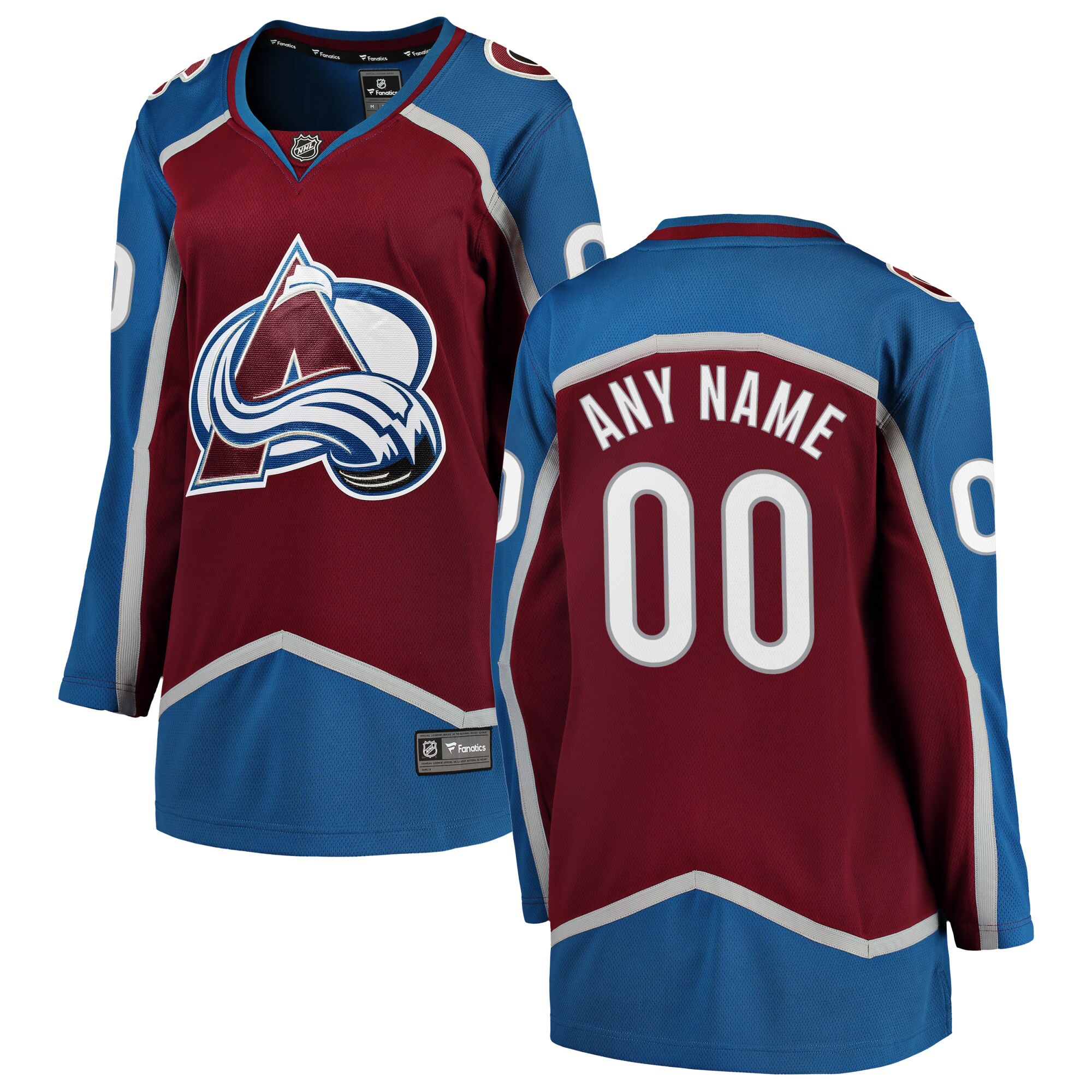 Colorado Avalanche Fanatics Women's Home Breakaway Custom Jersey - Maroon cheap jerseys for sale - CheapJerseys.Shop
