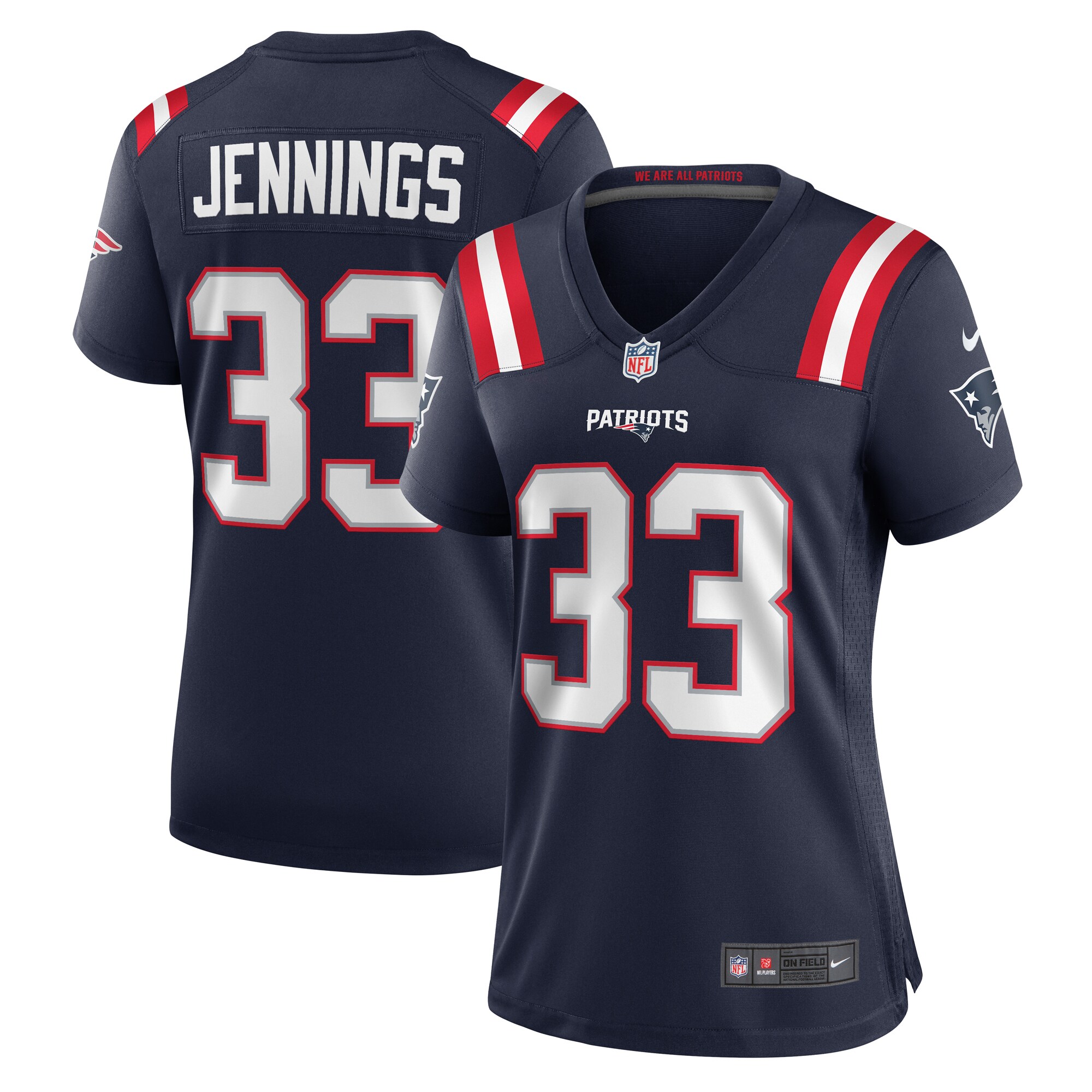 Anfernee Jennings New England Patriots Women's Team Game Jersey - Navy cheap jerseys for sale - CheapJerseys.Shop