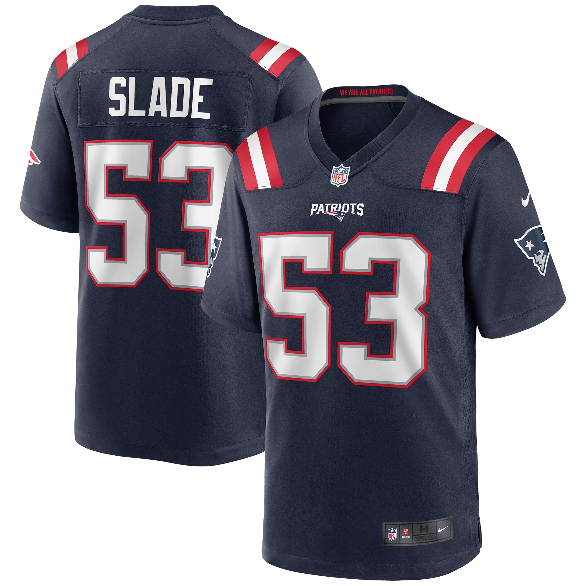 Chris Slade New England Patriots Game Retired Player Jersey - Navy cheap jerseys for sale - CheapJerseys.Shop