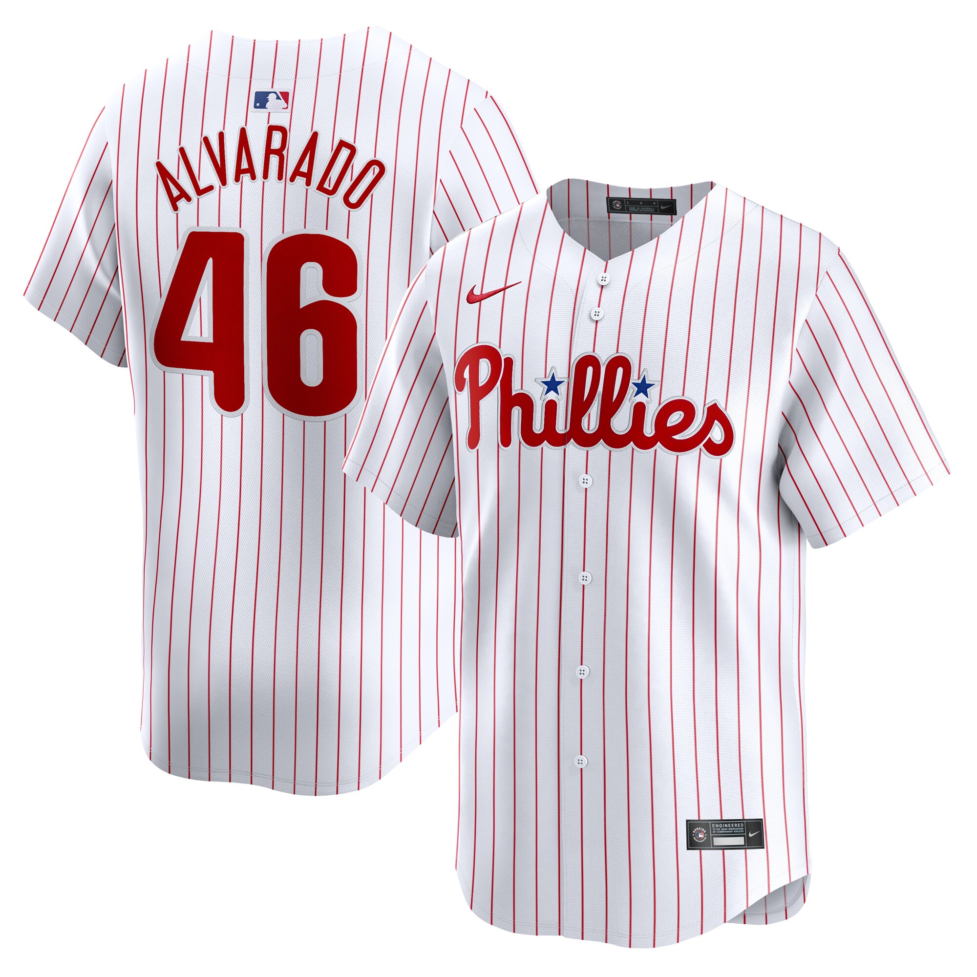 Jose Alvarado Philadelphia Phillies Home Limited Player Jersey - White cheap jerseys for sale - CheapJerseys.Shop