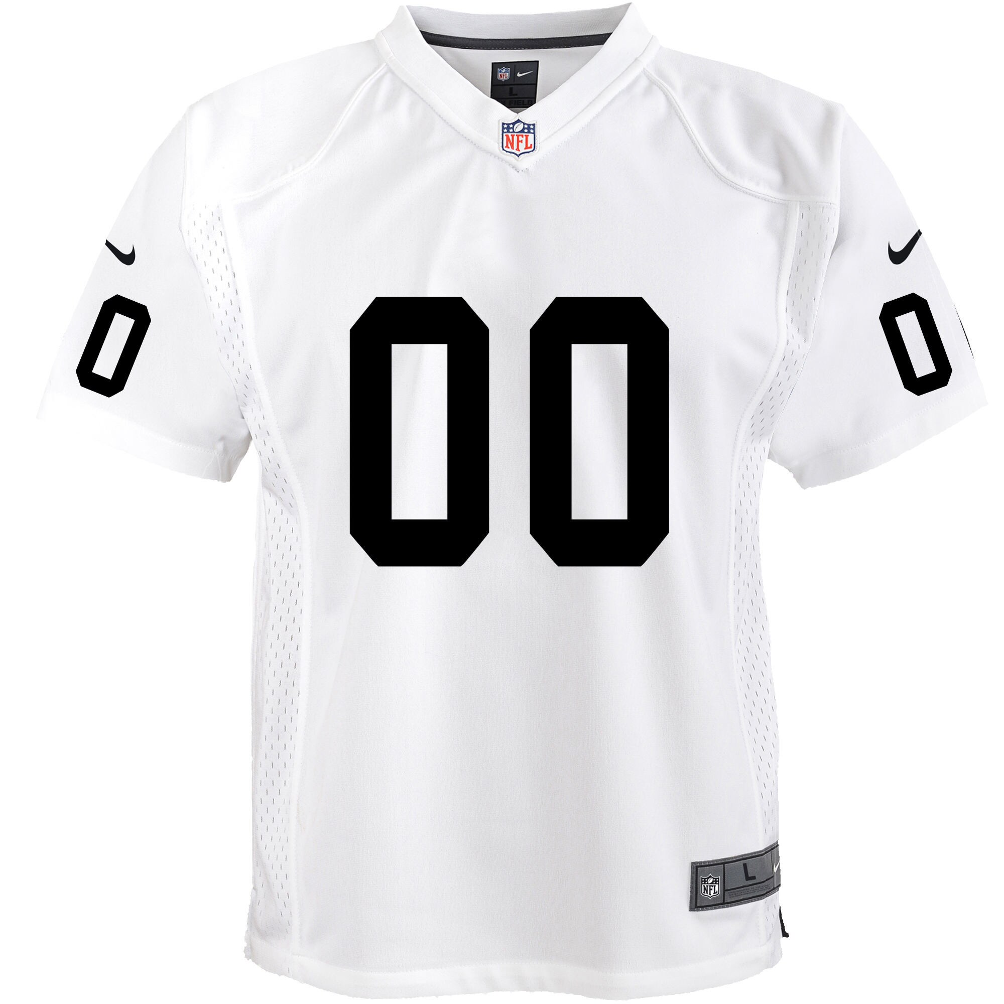 Las Vegas Raiders Youth Team Custom Game Jersey - White cheap jerseys for sale - CheapJerseys.Shop