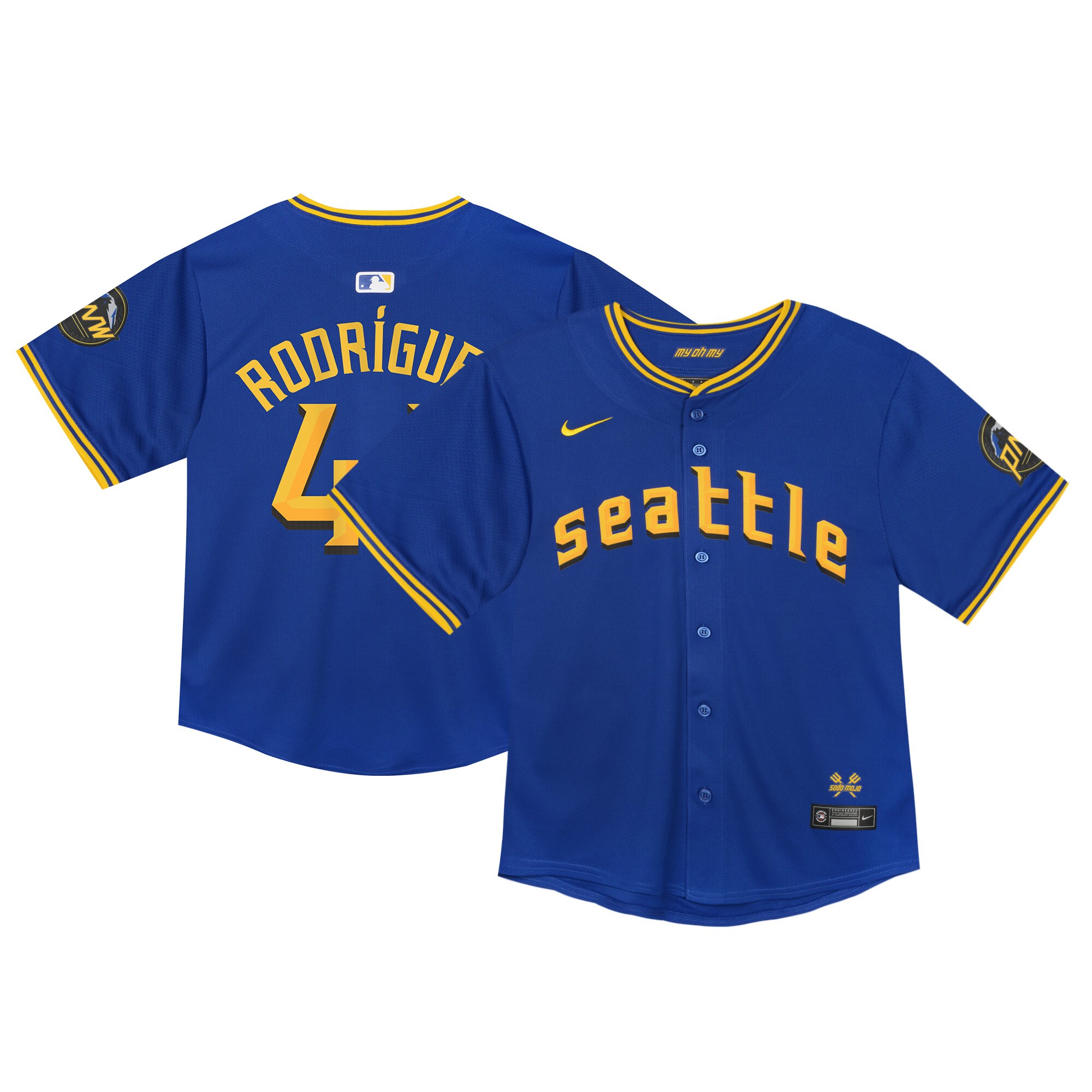 Seattle Mariners Toddler City Connect Limited Player Jersey - Navy cheap jerseys for sale - CheapJerseys.Shop